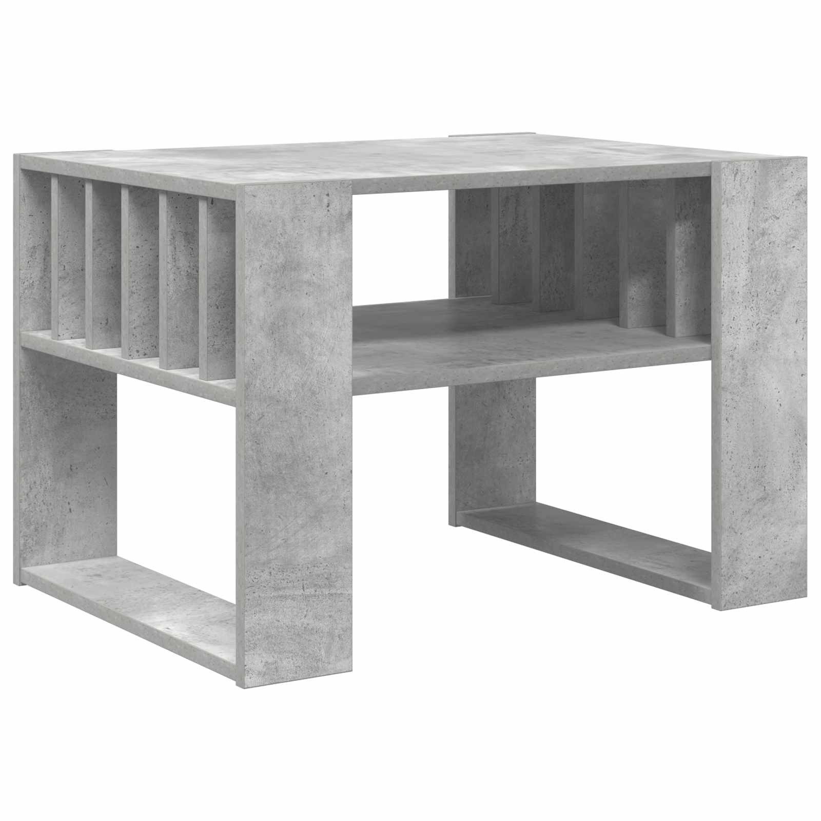 vidaXL Couchtisch Couchtisch Beton Grau 66 x 49,5 x 45 cm Holzwerkstoff (1-St)