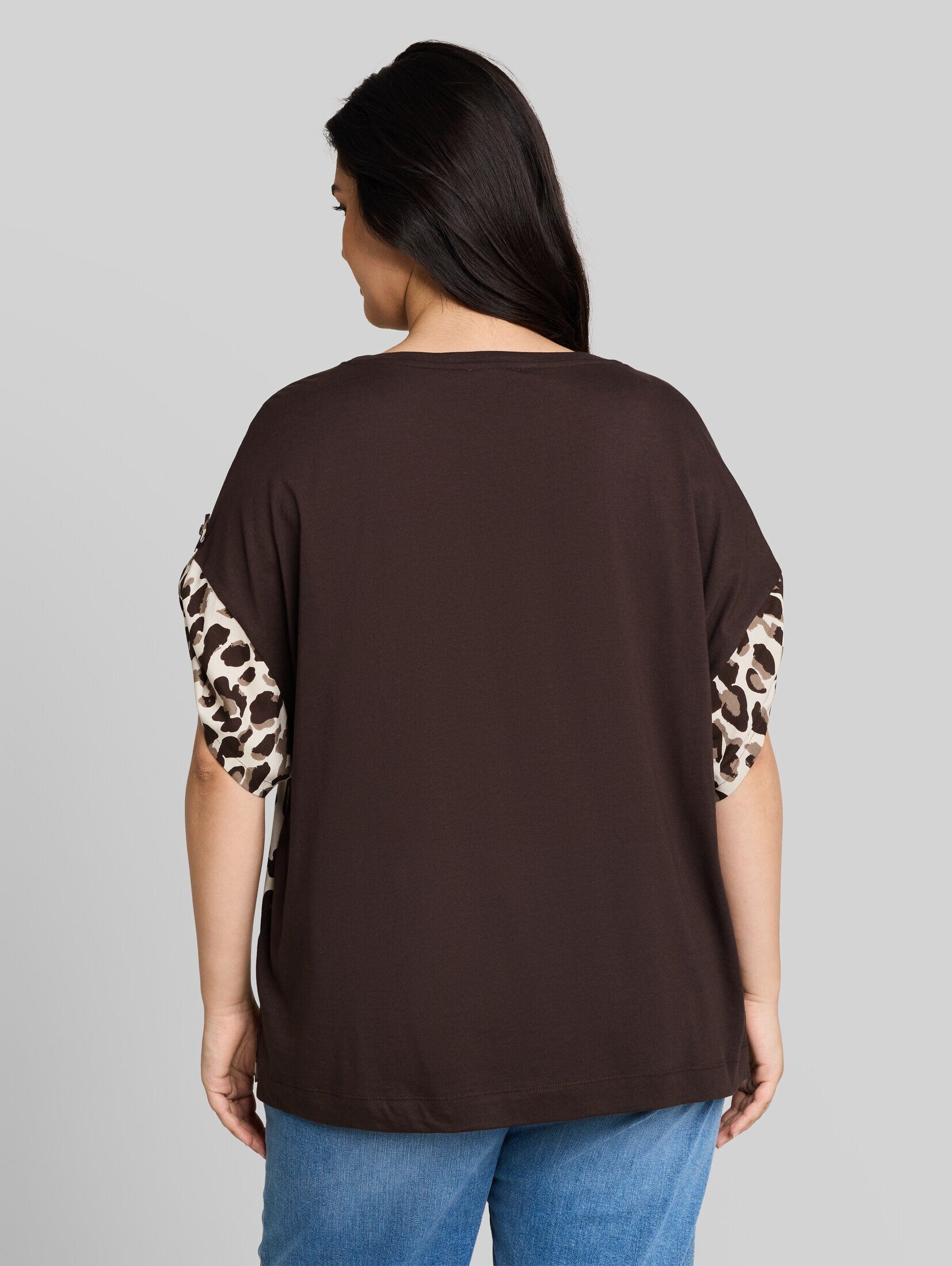 TOM TAILOR PLUS T-Shirt T-Shirt (im Einserpack) Plus Size - T-Shirt mit Leo-Print – Bild 3 von 5