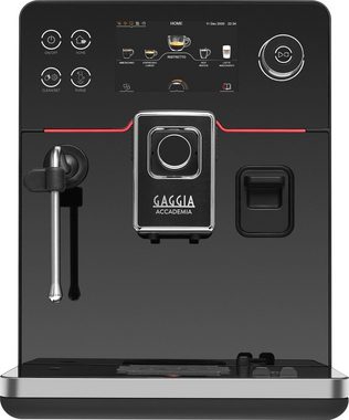 Gaggia Kaffeevollautomat Accademia, hochwertige schwarze Glasfront