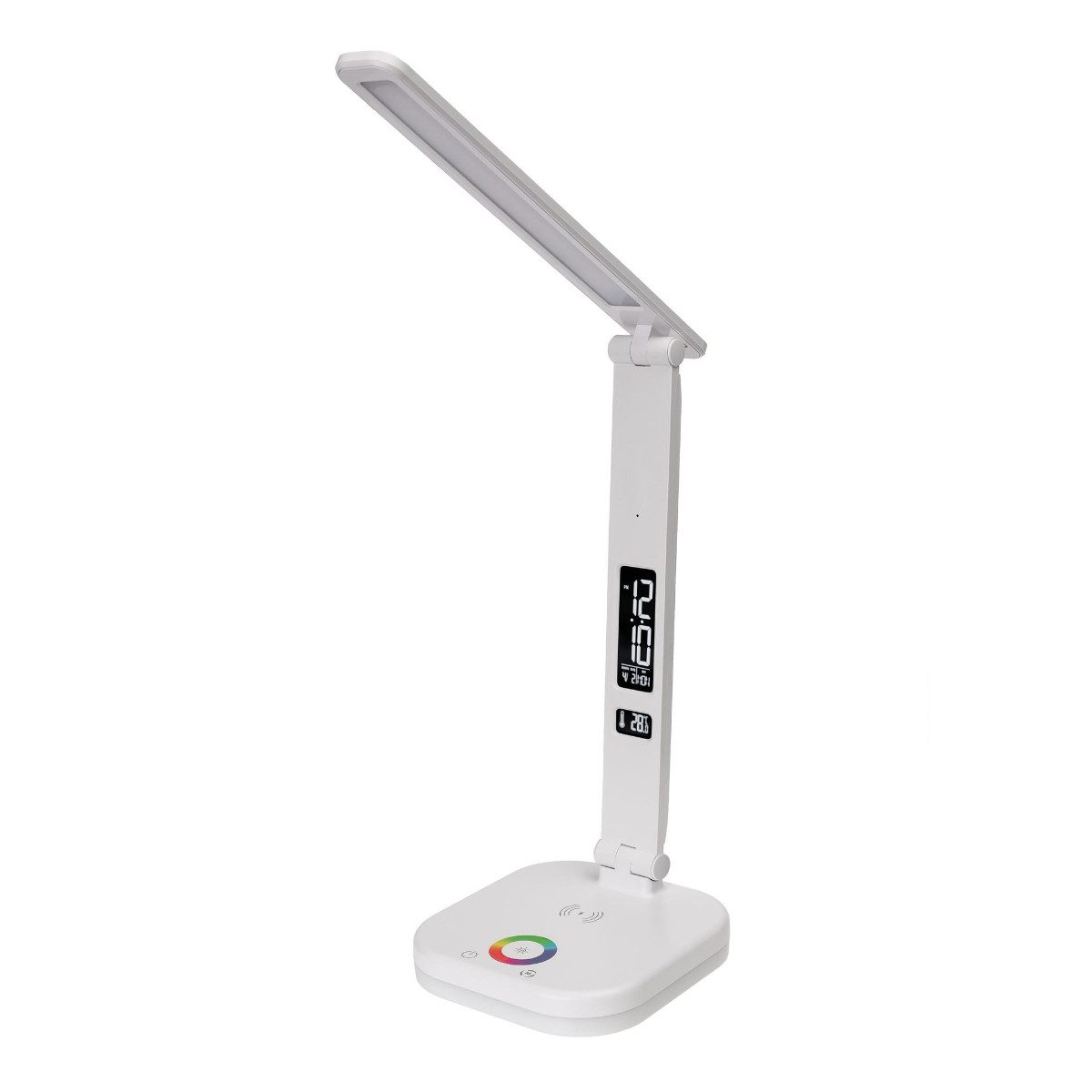 Platinet LED Schreibtischlampe PDL711RG, LED fest integriert, Neutralweiß, Kaltweiß, Warmweiß, RGB, LED Lampe mit kabellosem Laden und RGB Licht