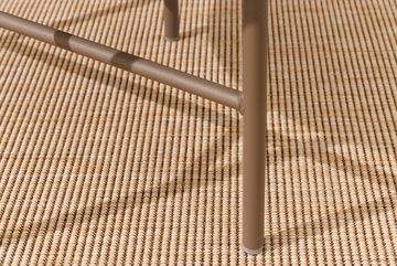 riess-ambiente Couchtisch LEVELS 50cm walnussbraun (Einzelartikel, 1-St), Outdoor · Metall · rund · Wohnzimmer · Modern Design