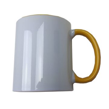 AcMax Tasse 36 Stück Sublimation Kaffee Tassen Becher WEISS - HENKEL Gelb