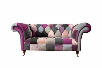 JVmoebel Chesterfield-Sofa, Sofa Zweisitzer Klassisch Design Wohnzimmer Chesterfield Textil