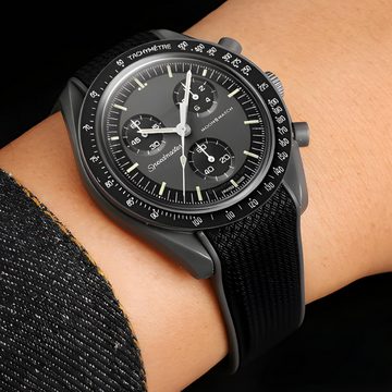 HS.SUPPLY Uhrenarmband passend für Moonswatch Omega x Swatch, passend für alle Uhren mit 20mm Bandbreite