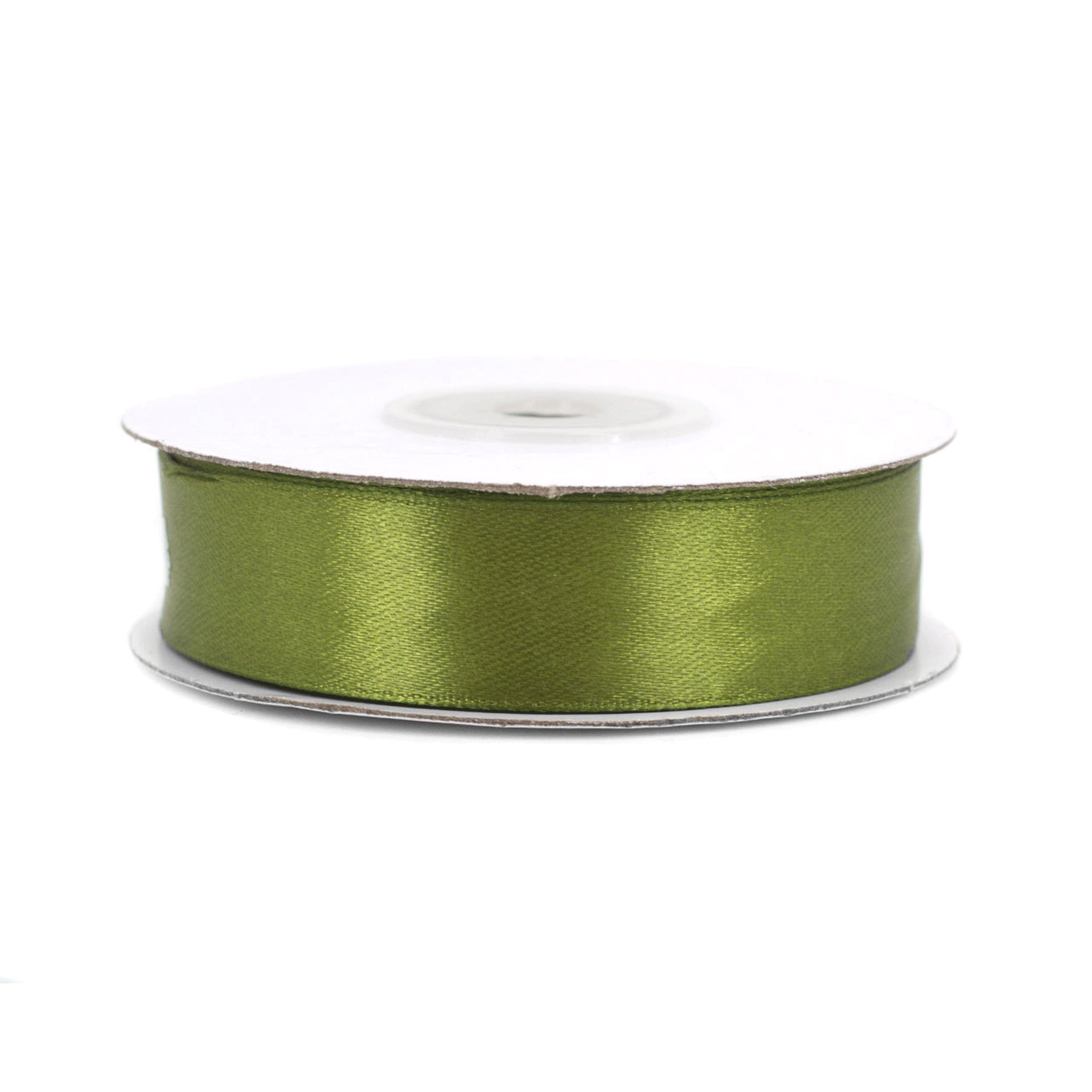 Creativery Satinband, Satinband 18mm x 25m Rolle Olivgrün