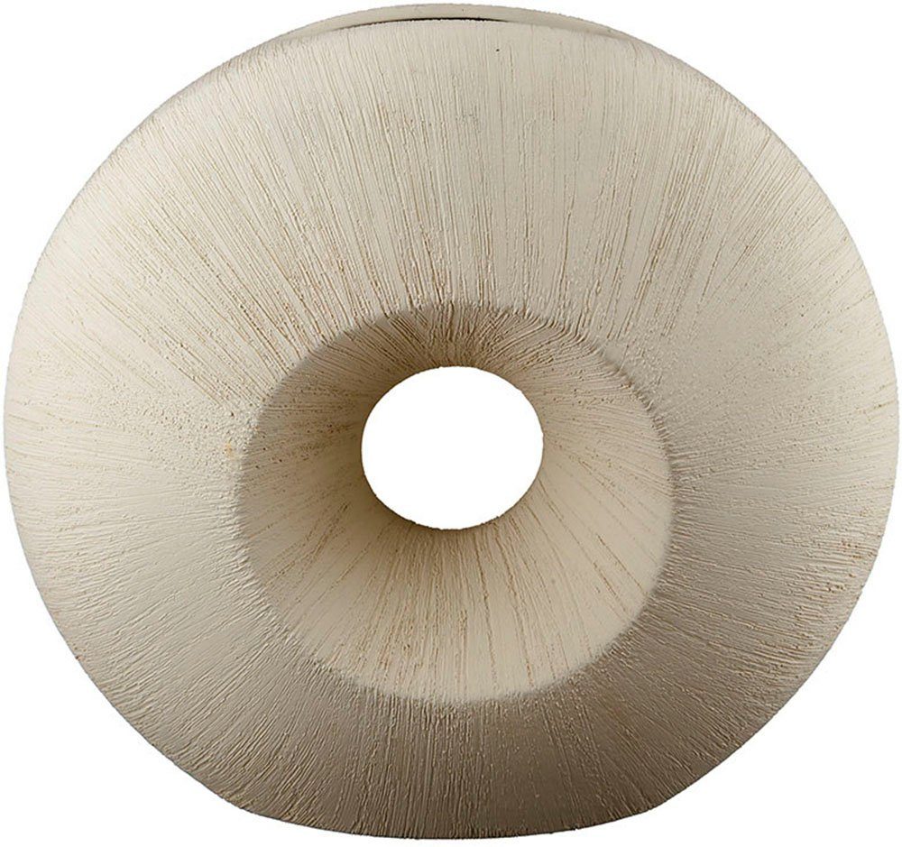 GILDE Tischvase Bologna, Dekovase (1 St), Vase aus Keramik, mit gekratzer O günstig online kaufen