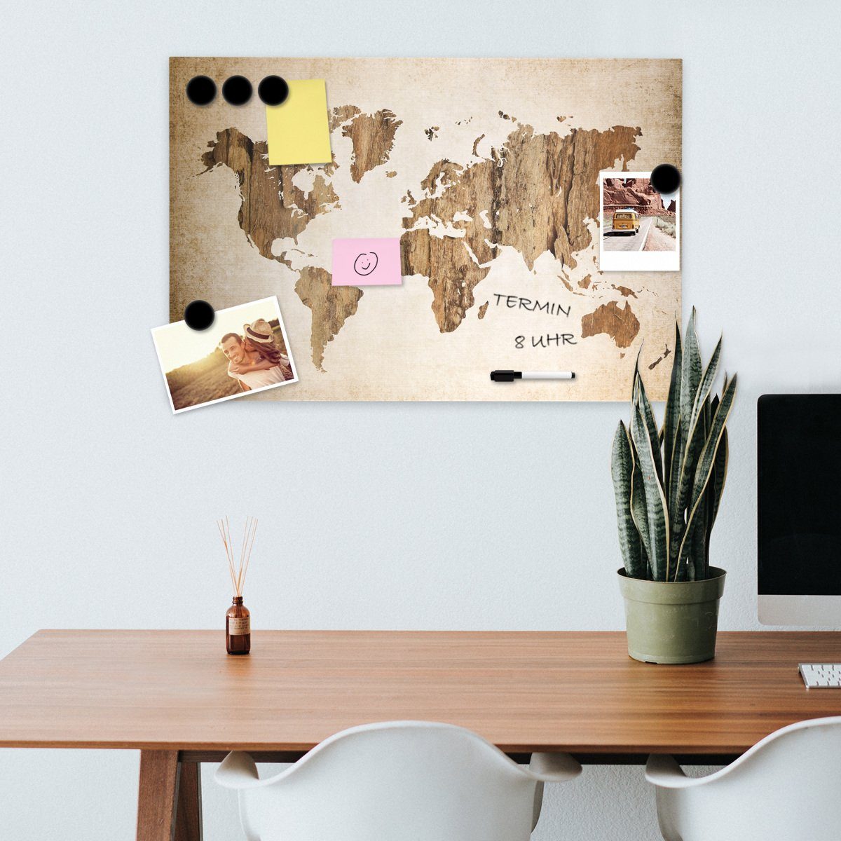 Navaris Tafel Magnetpinnwand Memoboard - 60x40cm günstig online kaufen