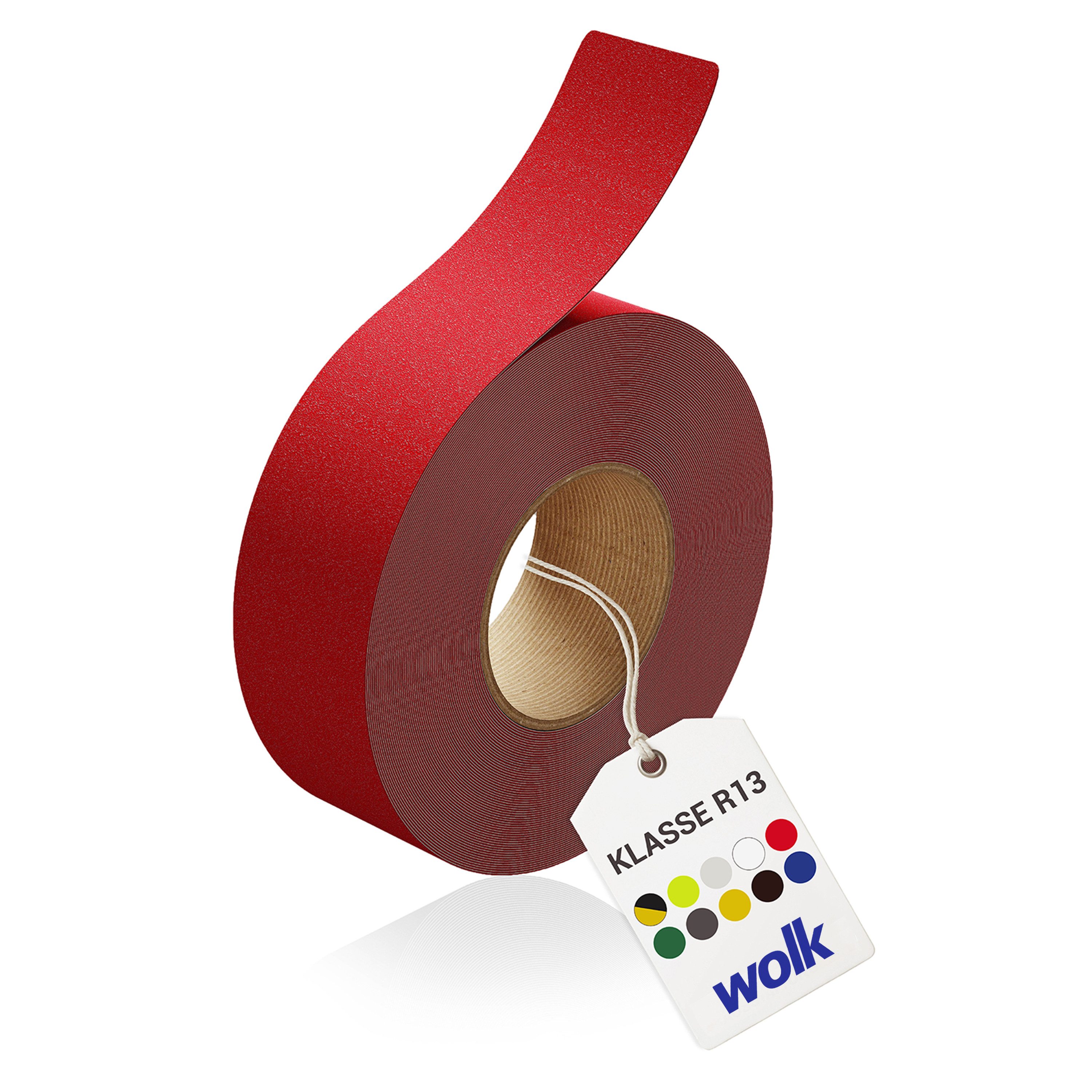 wolk Klebeband Antirutschband, Farbe: rot, 5,0 cm x 18,3 m (BxL)
