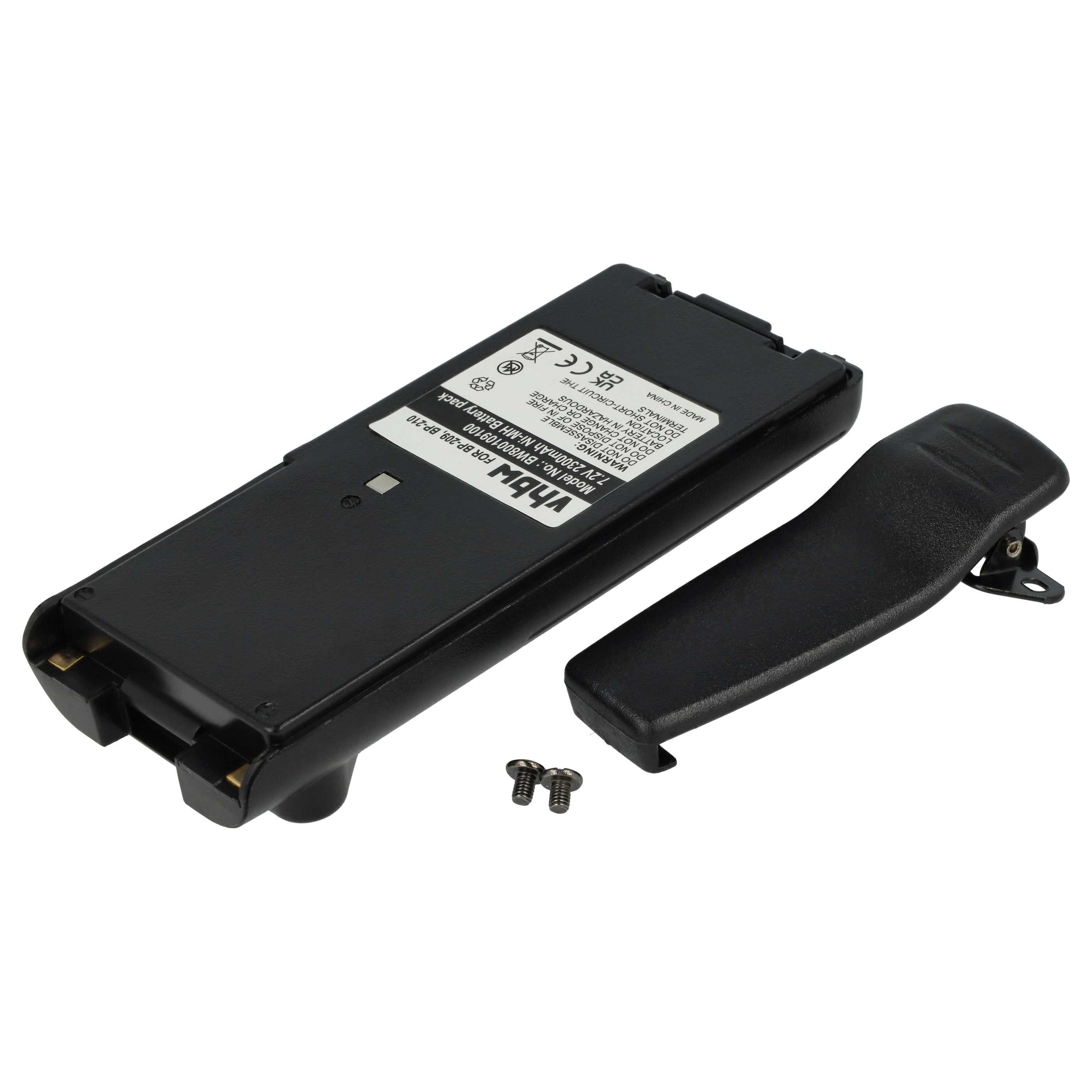 passend für Icom IC-F21BR, IC-F12S, IC-F21, IC-F12, IC-F21GM, IC-F21S Akku