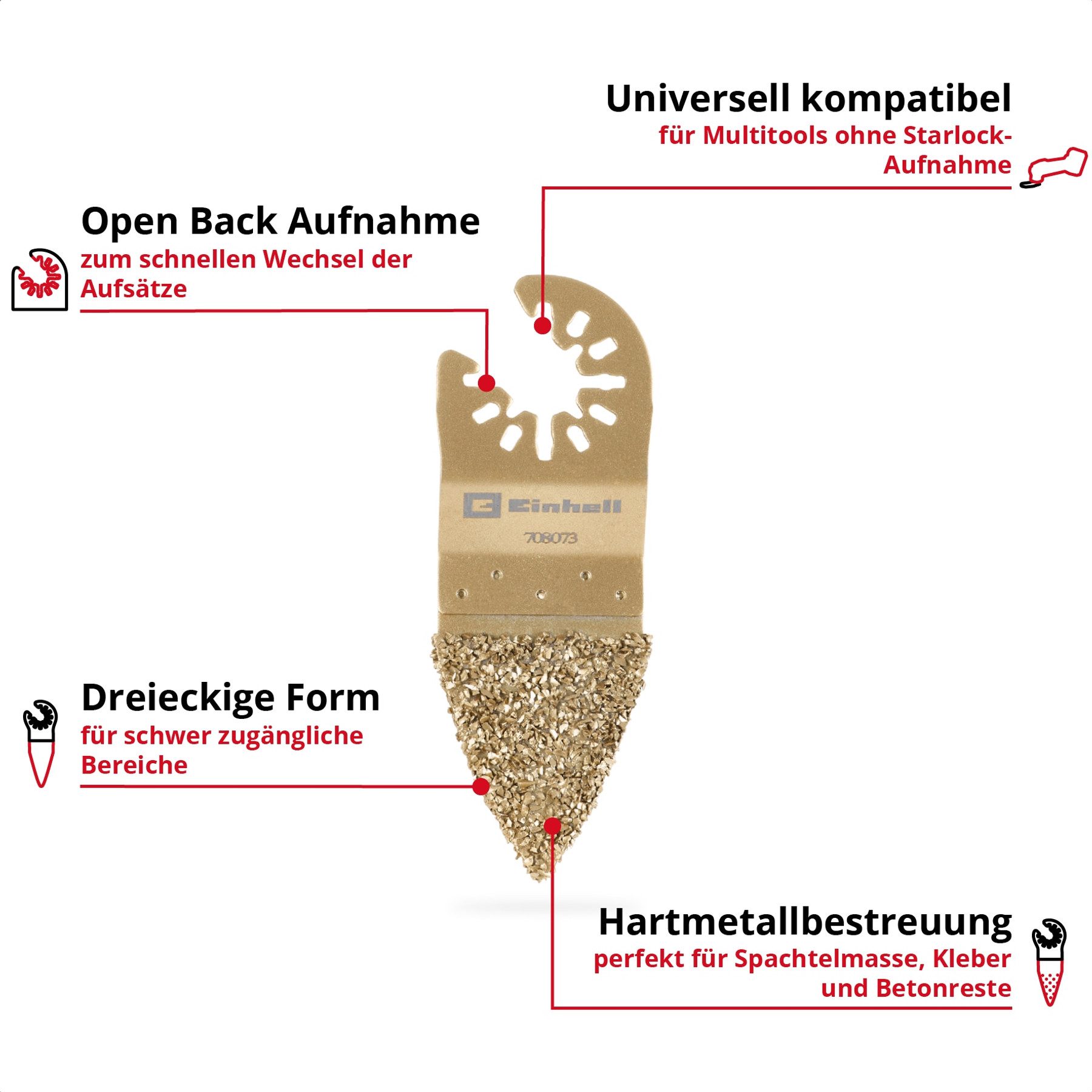 Einhell Schleifer-Raspelscheibe EINHELL Fingerraspel, 708073, 34 mm