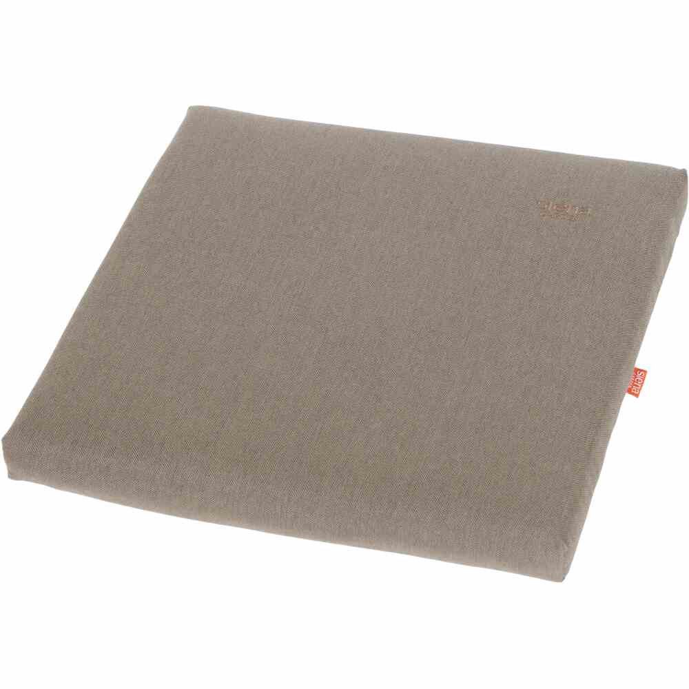 Siena Garden Hockerauflage ANKA Sitzkissen / Hockerauflage Dessin Taupe, 100% Acryl