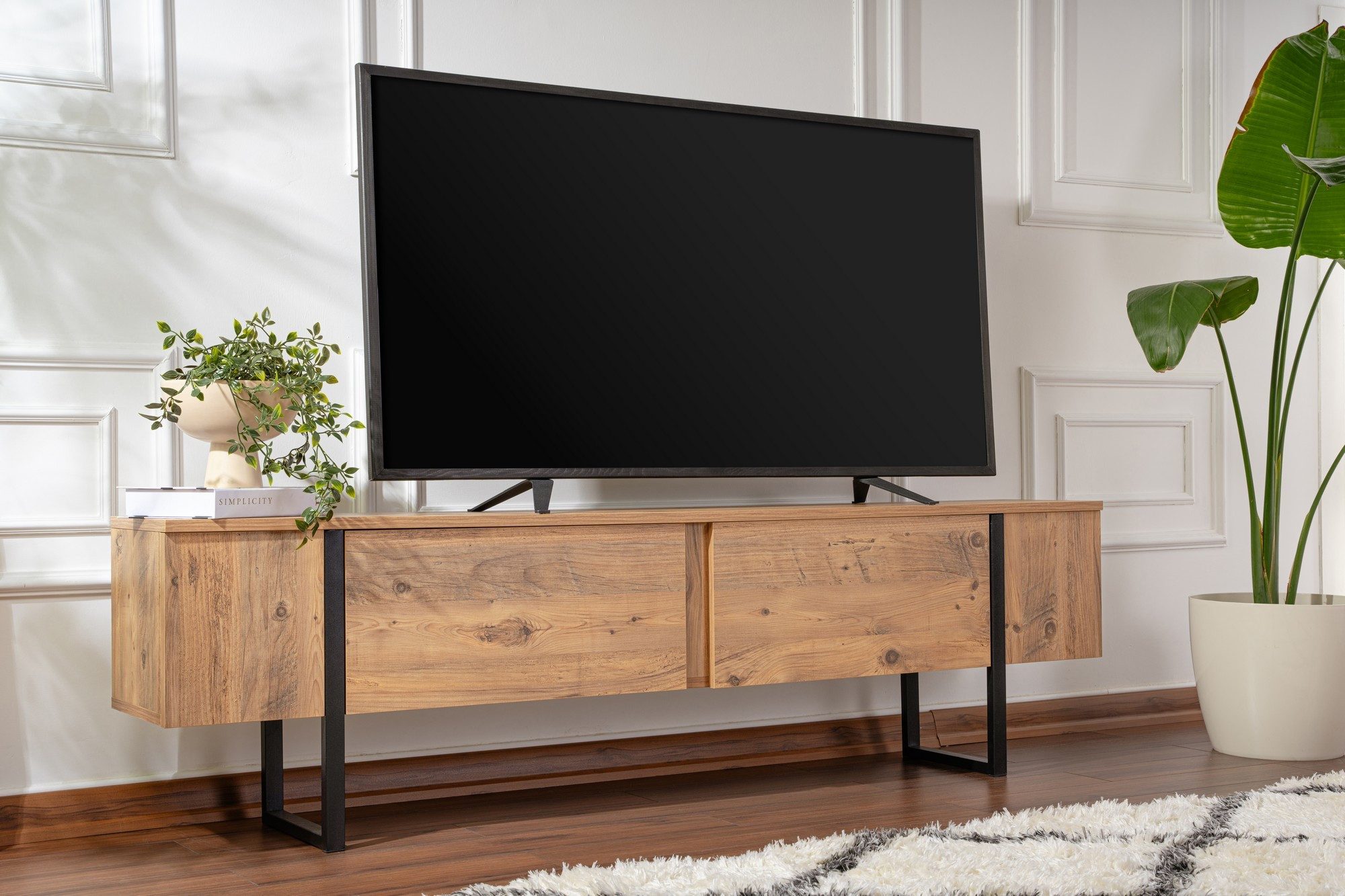 Skye Decor TV-Board TV-Board 180 cm, 8 Farbvarianten (Packung, 1 St., 1 TV Board), Modernes XXL TV-Board 180 cm für große TVs