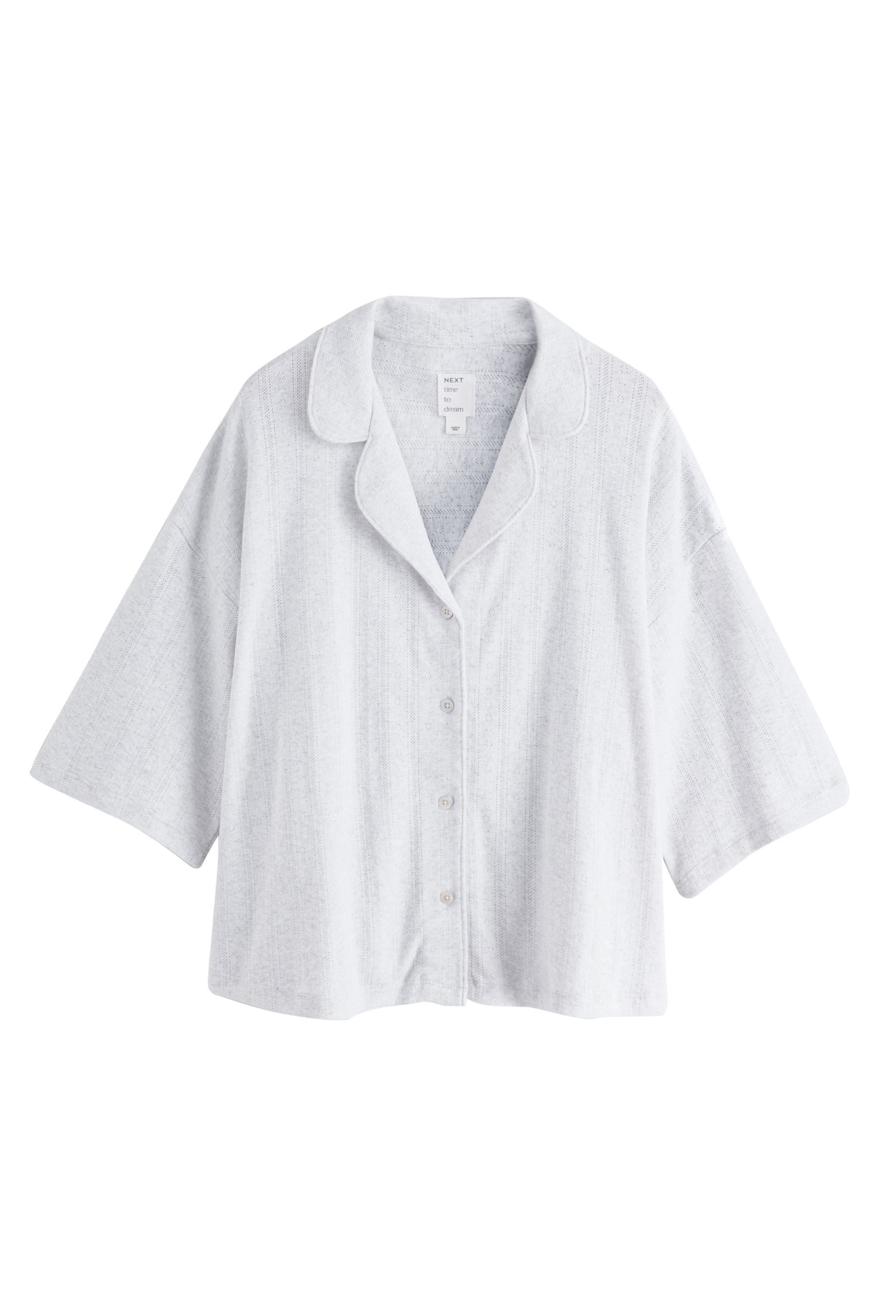 Next Pyjama Schlafanzug mit geknöpftem Oberteil und Shorts (2 tlg) günstig online kaufen