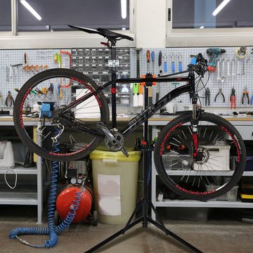 relaxdays Fahrrad-Montageständer Fahrrad Montageständer mit Lenkerhalter