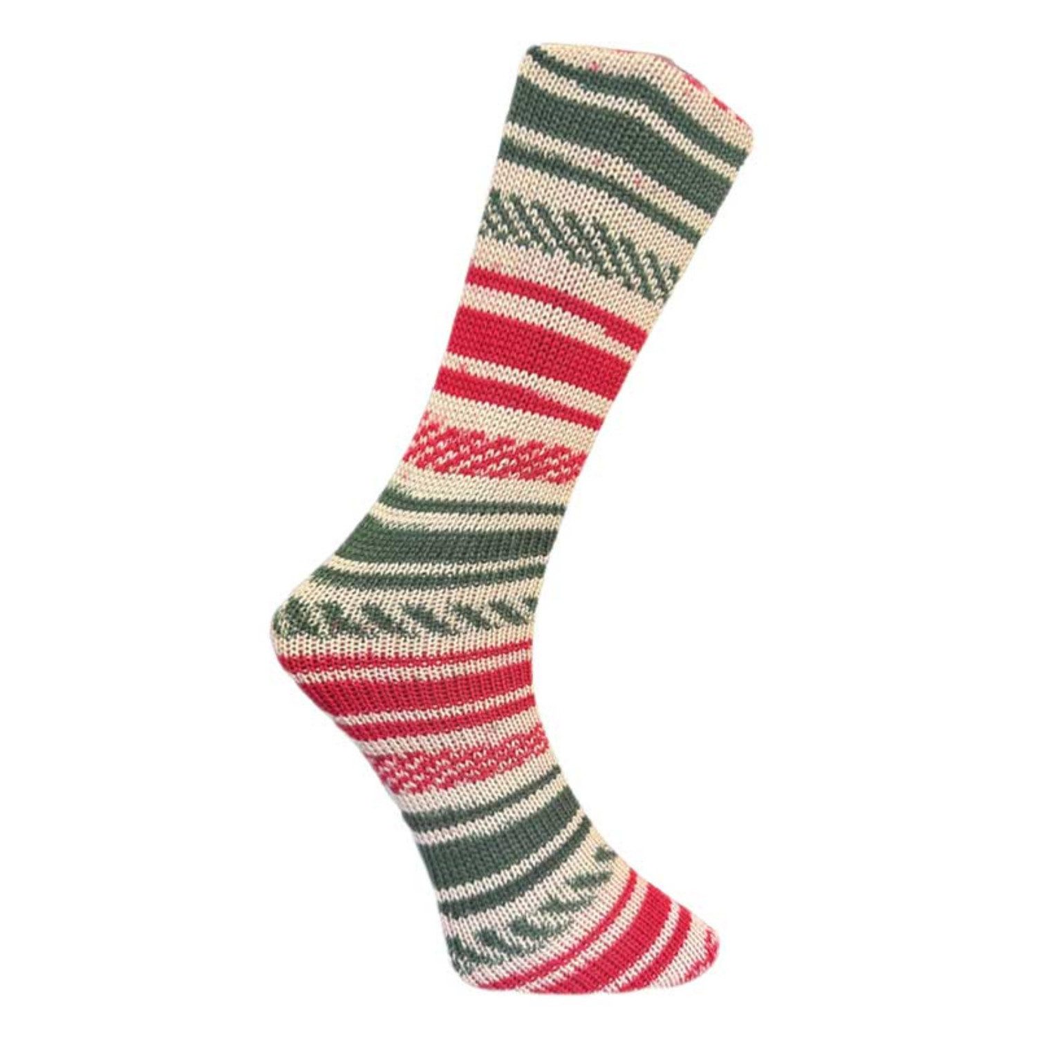 Ferner Wolle Ferner Wolle MALLY SOCKS Weihnachtsedition 2025 Häkelwolle, 450 m (Luxuriöse Sockenwolle, angereichert mit Merinowolle), 150 g