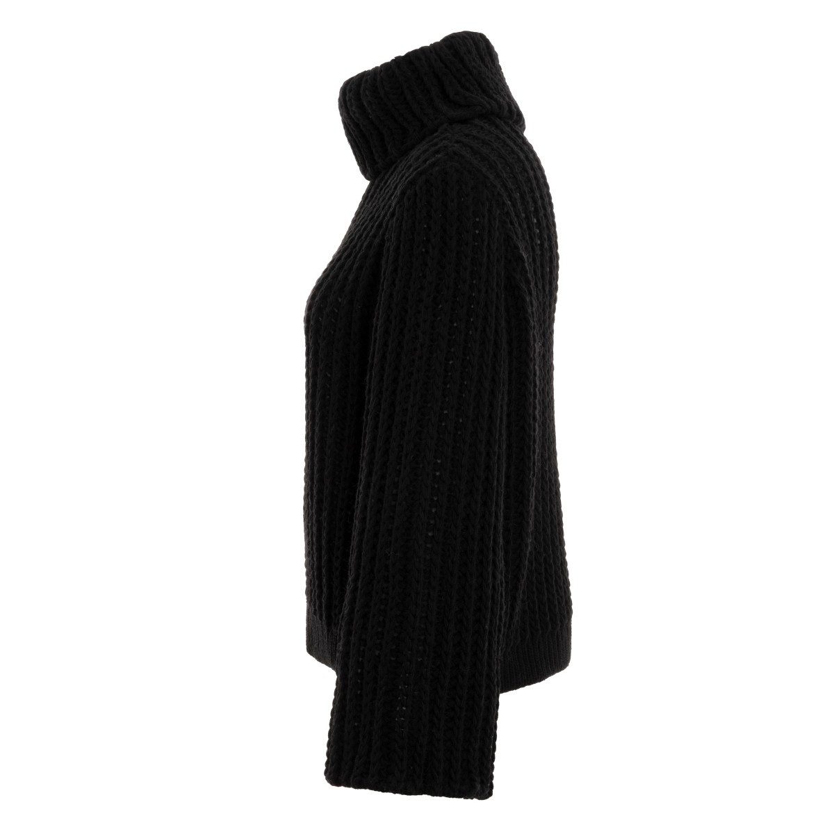 Knit Factory Strickpullover Kris Rollkragen Strickpullover Schwarz 40/42 Ge günstig online kaufen