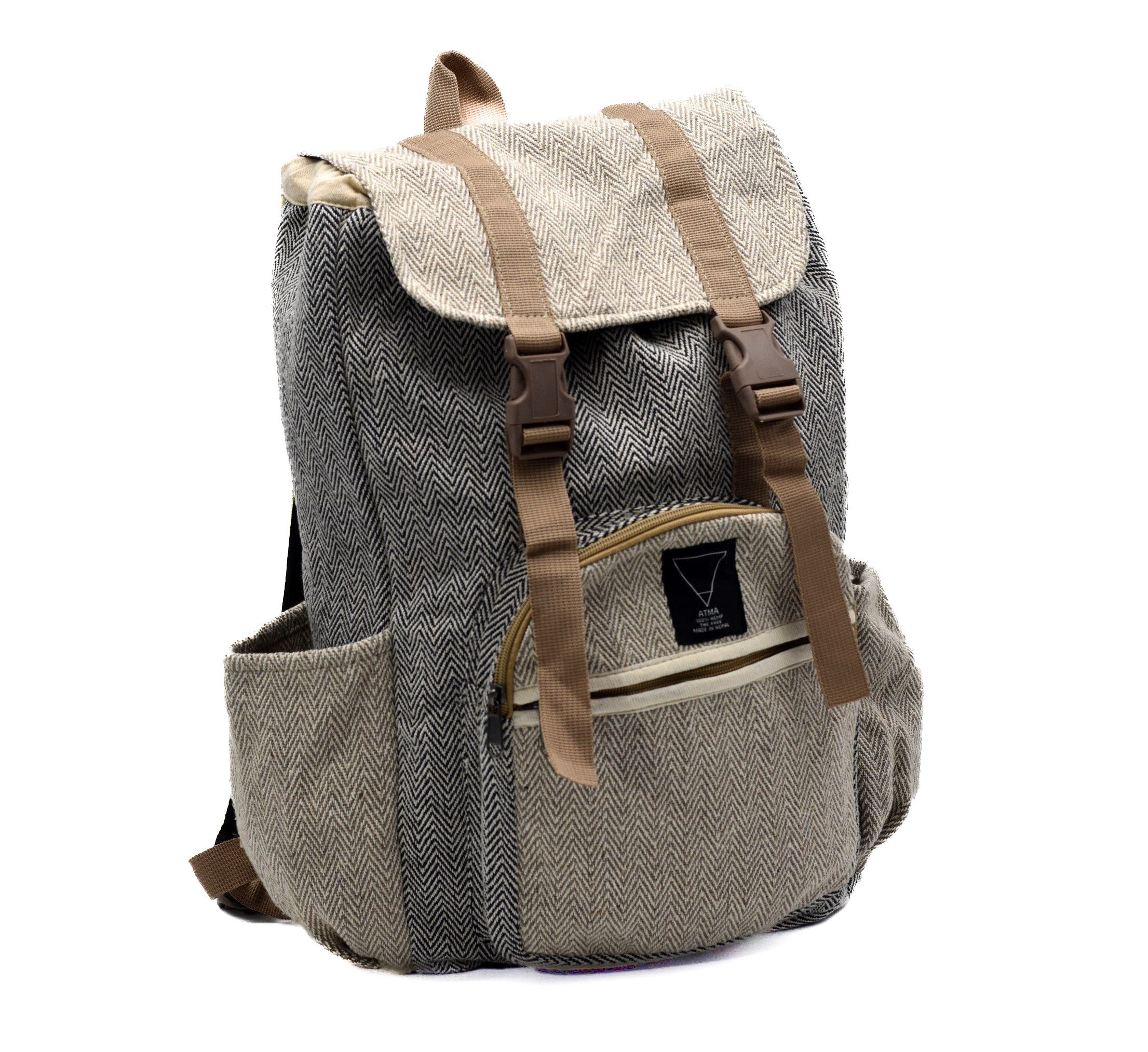 Aurelie Cityrucksack Veganer Hanf Rucksack Milo, nachhaltiger Rucksack für Herren und Damen