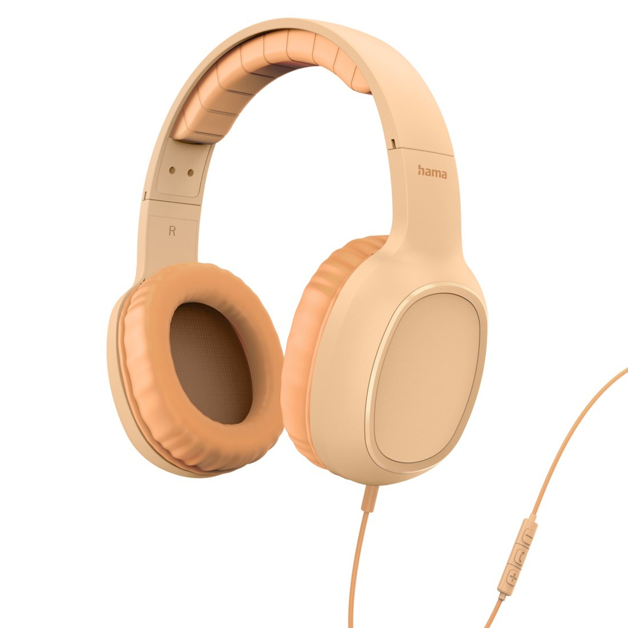 Hama Fun C, On-Ear USB-C Mikrofon, Orange Kopfhörer (Produkt fällt nicht unter das FuAG)