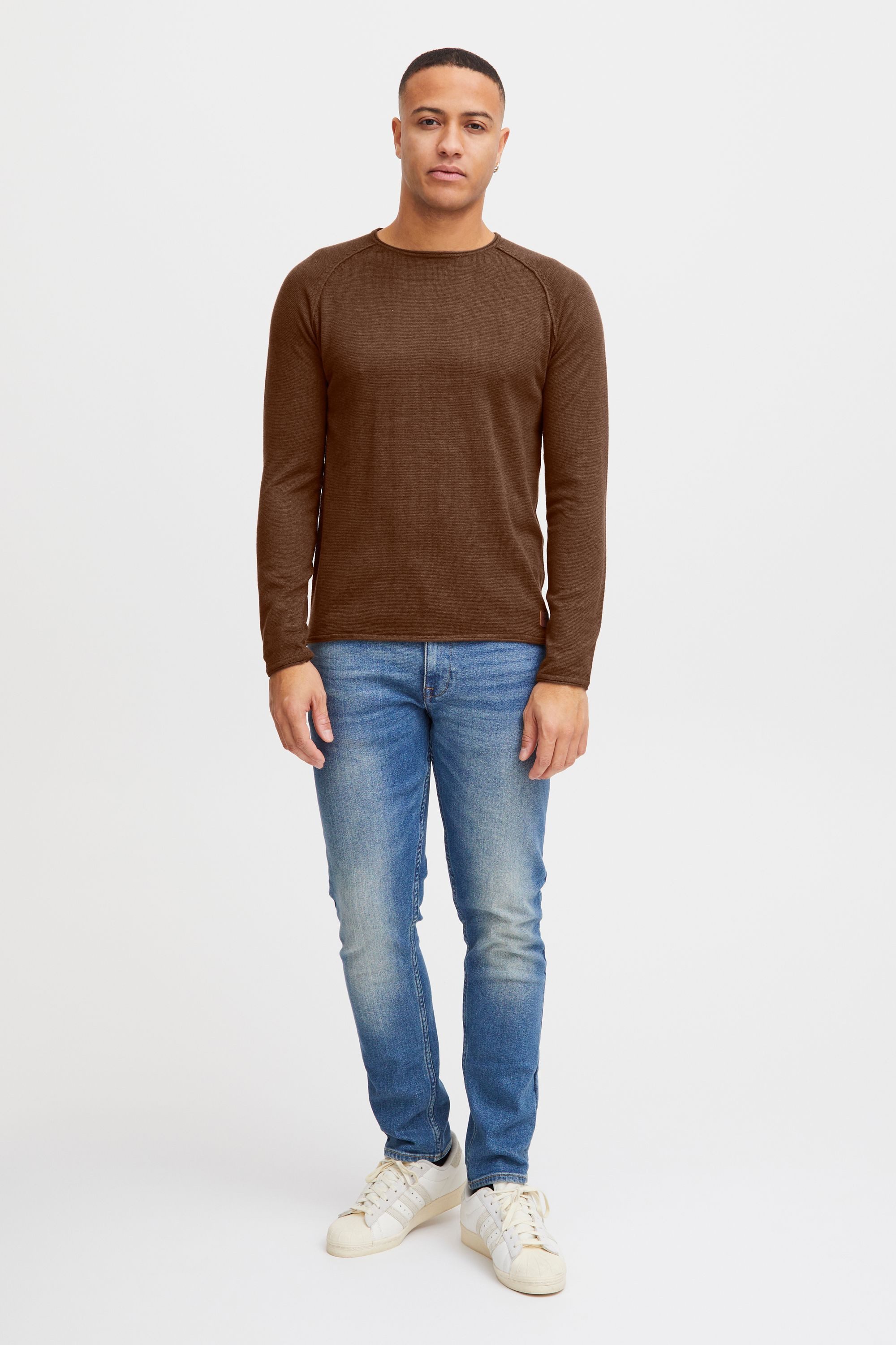 Blend Strickpullover BHJohn Strickpullover mit aufgerollten Säumen