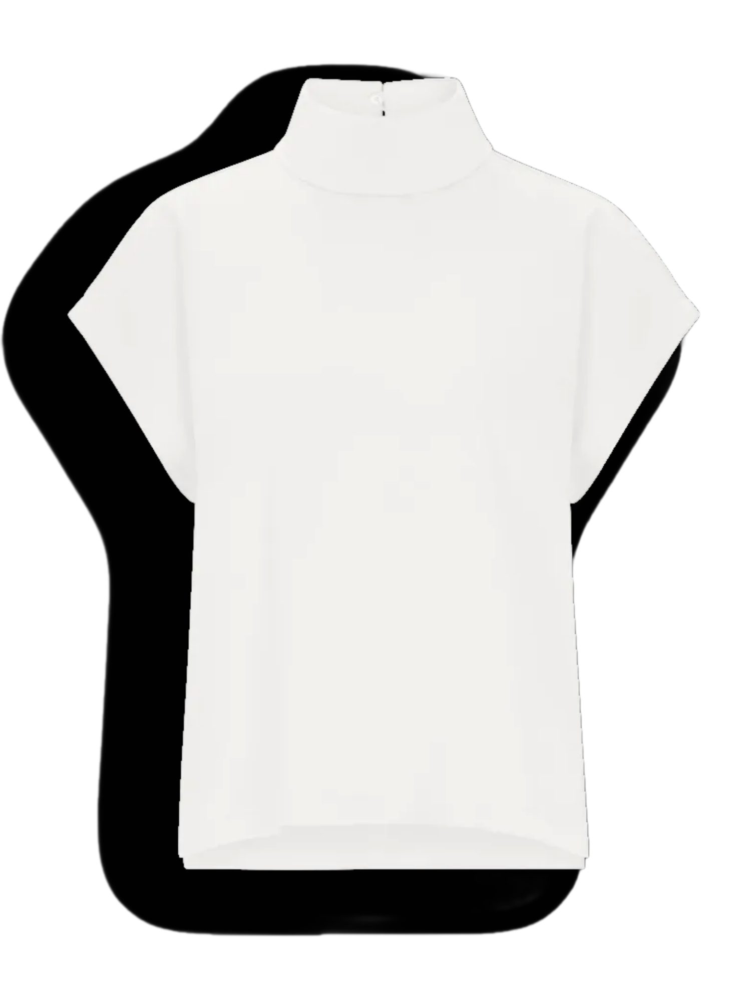 Drykorn Hemdbluse weiß,Casual,Acetat,Unifarben,Stehkragen,Kurz,Gerade