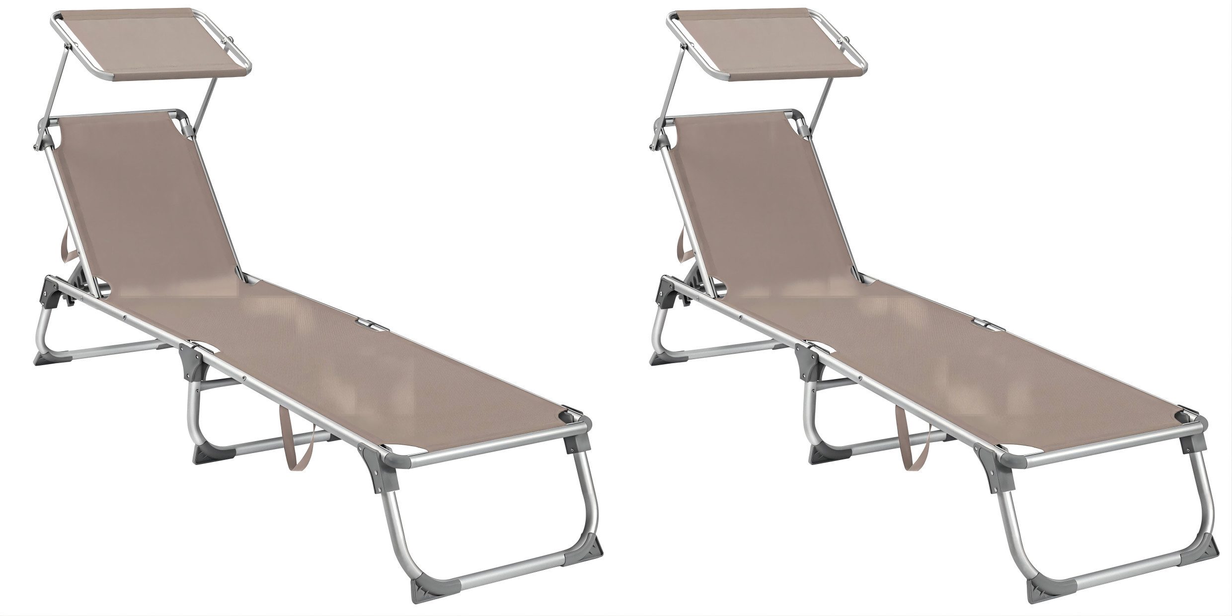 SONGMICS Gartenliege, 2 St., Sonnenliege klappbar günstig online kaufen