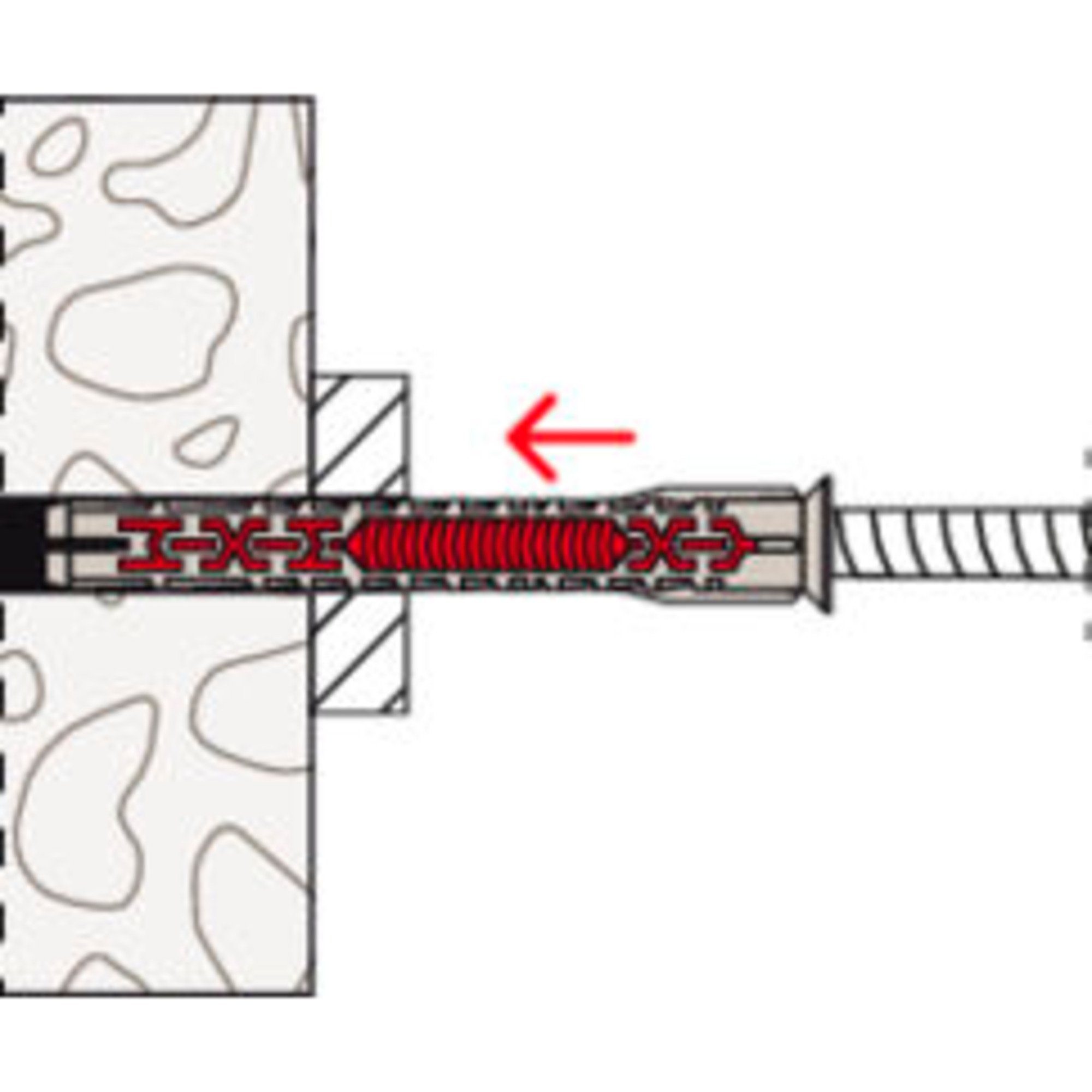 Fischer Universaldübel fischer Langschaftdübel DuoXpand 10x100 T, Dübel