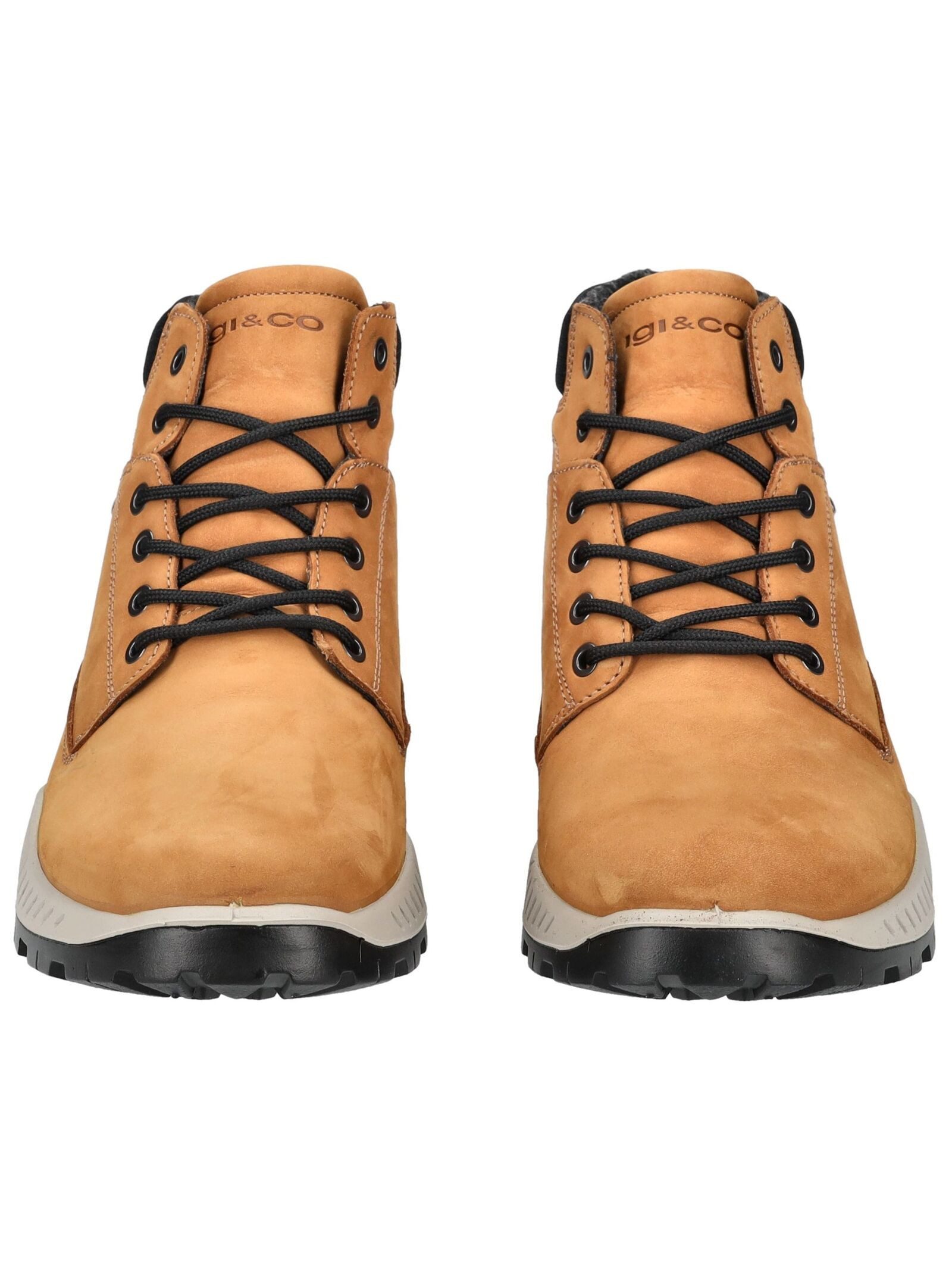 IGI & CO Stiefelette Nubukleder/Textil . Schnürstiefelette
