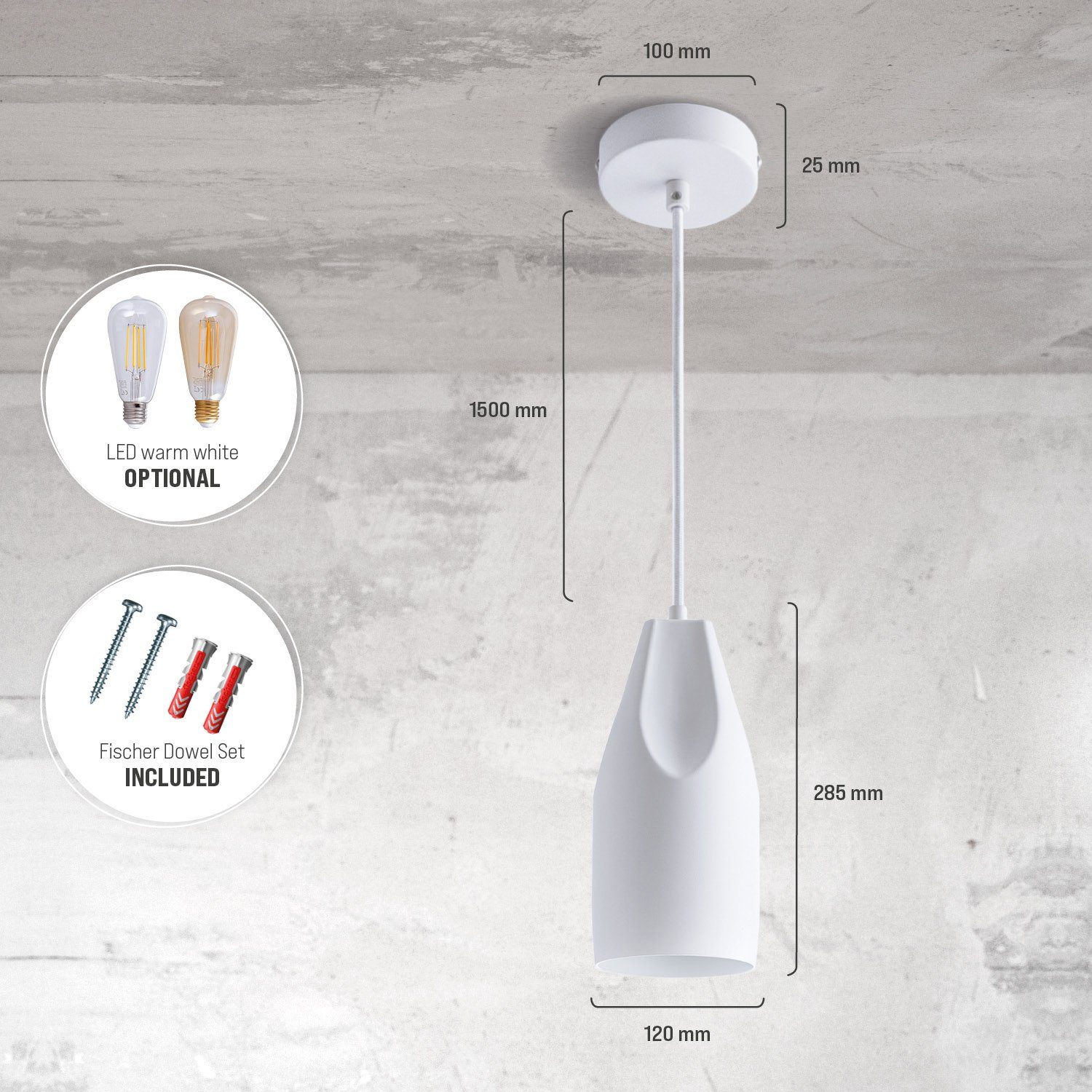 Paco Home Pendelleuchte HURLEY I, ohne Leuchtmittel, Hängelampe Esszimmer Küchenlampe Hängend Esstischlampe Innen Gold