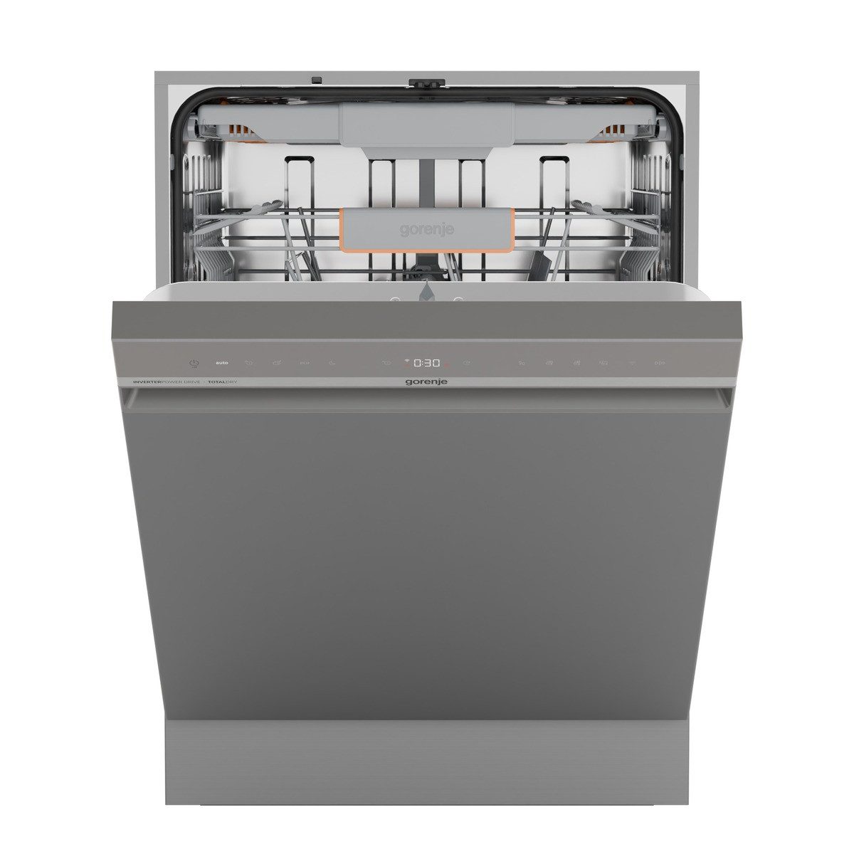 GORENJE Unterbaugeschirrspüler GU663B95X, 9,4 l, 16 Maßgedecke, 16 Maßgedecke, auto. Türöffnung, Besteckschublade