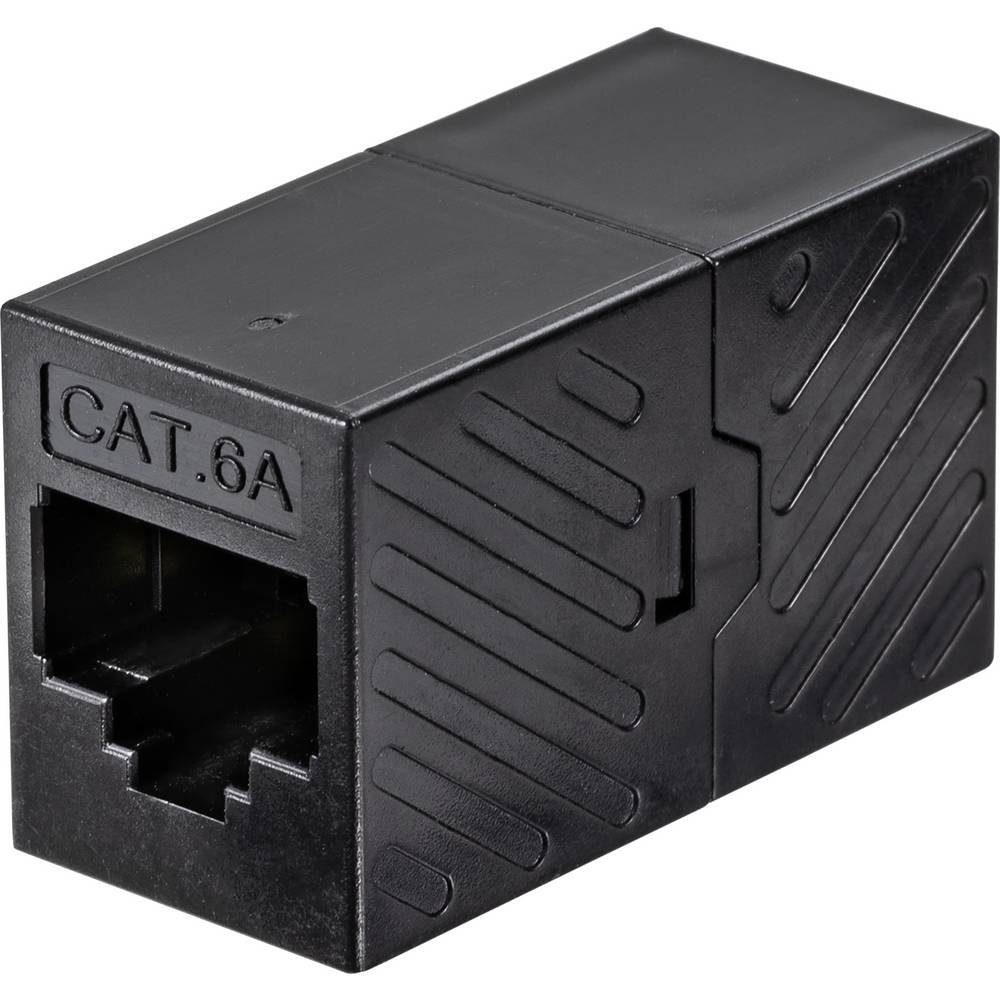 Cat 6A Kupplung 500MHz, 1:1 im Kunststoffgehäuse Netzwerk-Adapter