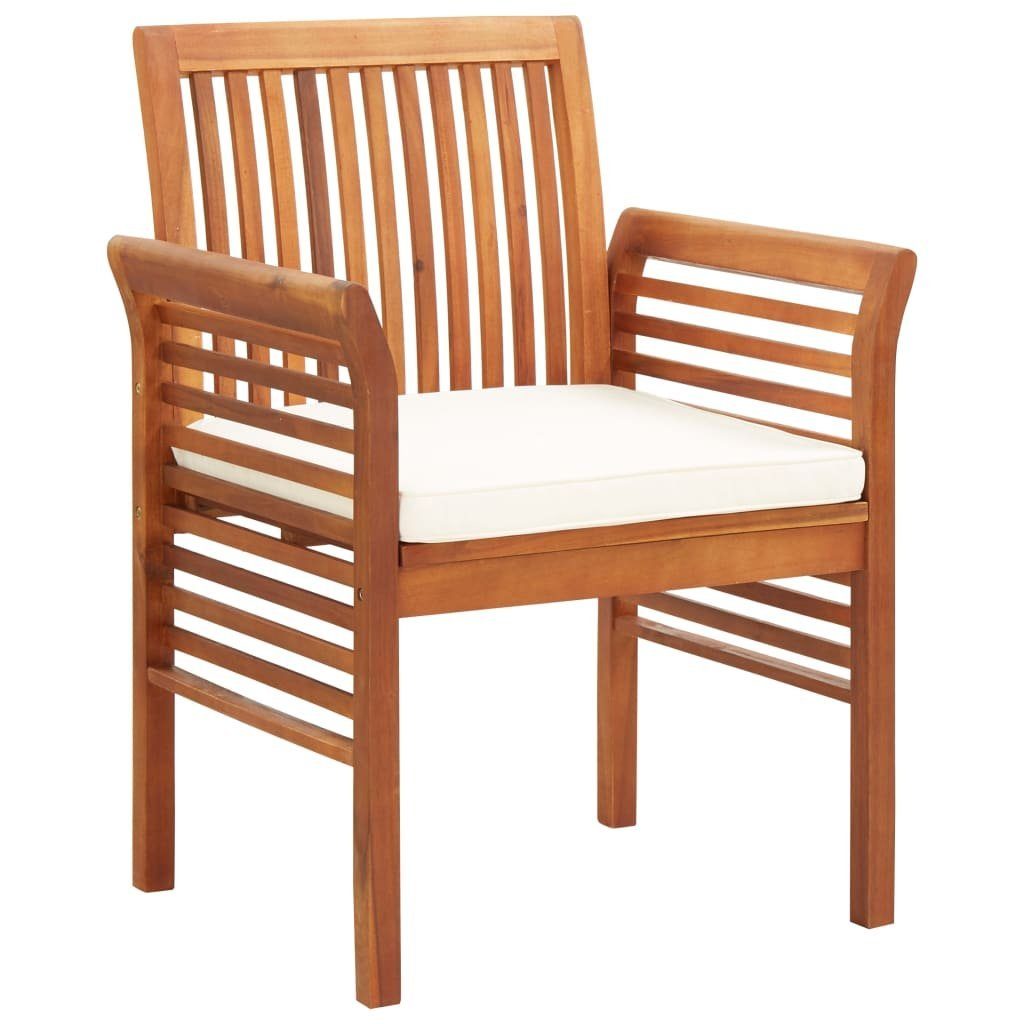 Garten-essstühle Mit Sitzpolster 2 Stk. Akazie Massivholz günstig online kaufen