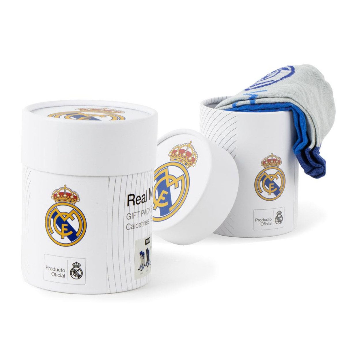 Socken Real Madrid 3er-Pack Baumwollsocken Freizeit und Alltagssocken 38-45