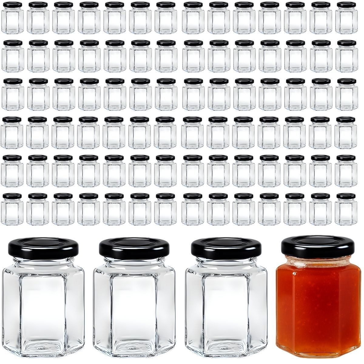 Einmachglas kleine Marmeladengläser 110 ml kleine Einmachgläser mit Schraubdeckel
