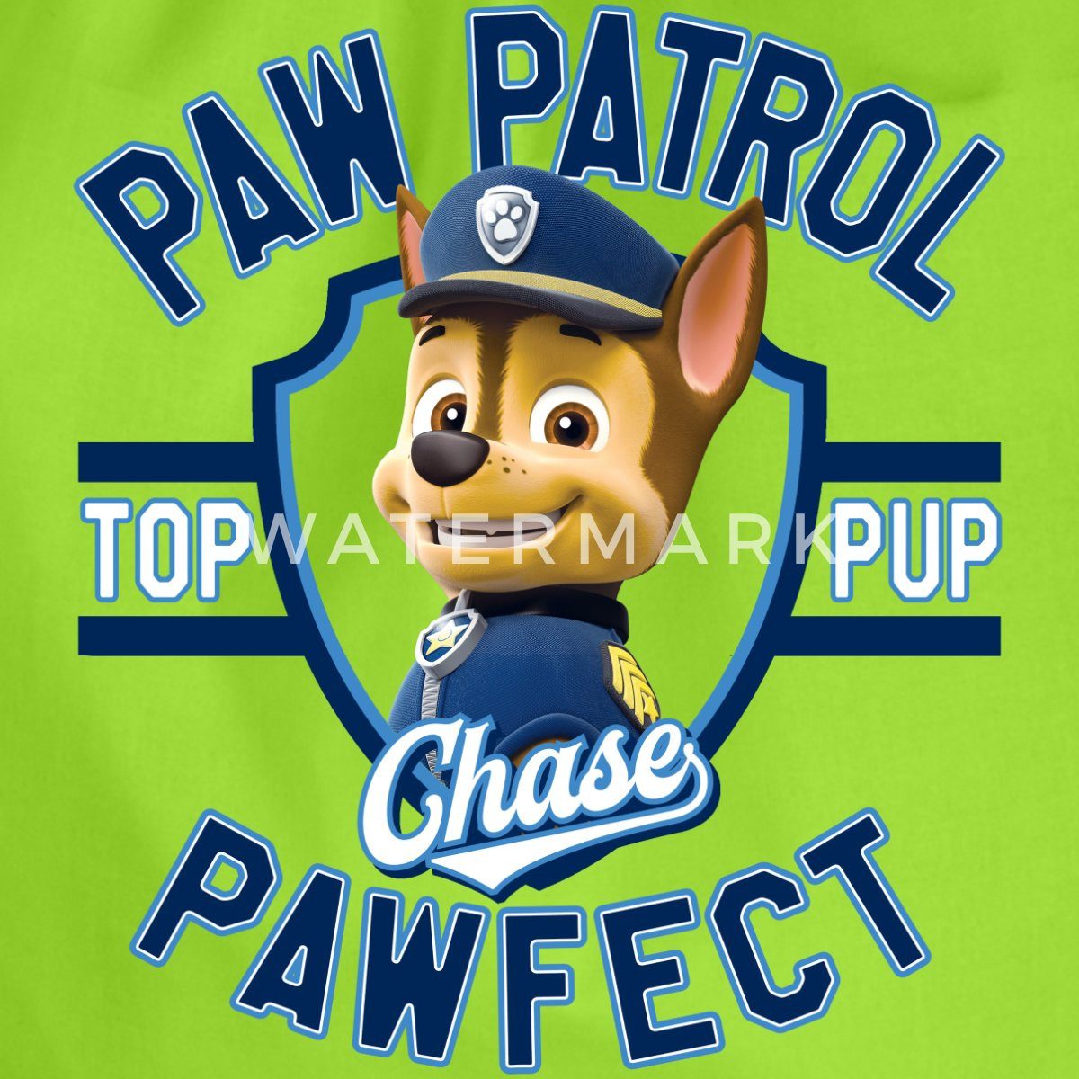 Spreadshirt Turnbeutel Paw Patrol Chase Pawfect Turnbeutel (1-tlg)