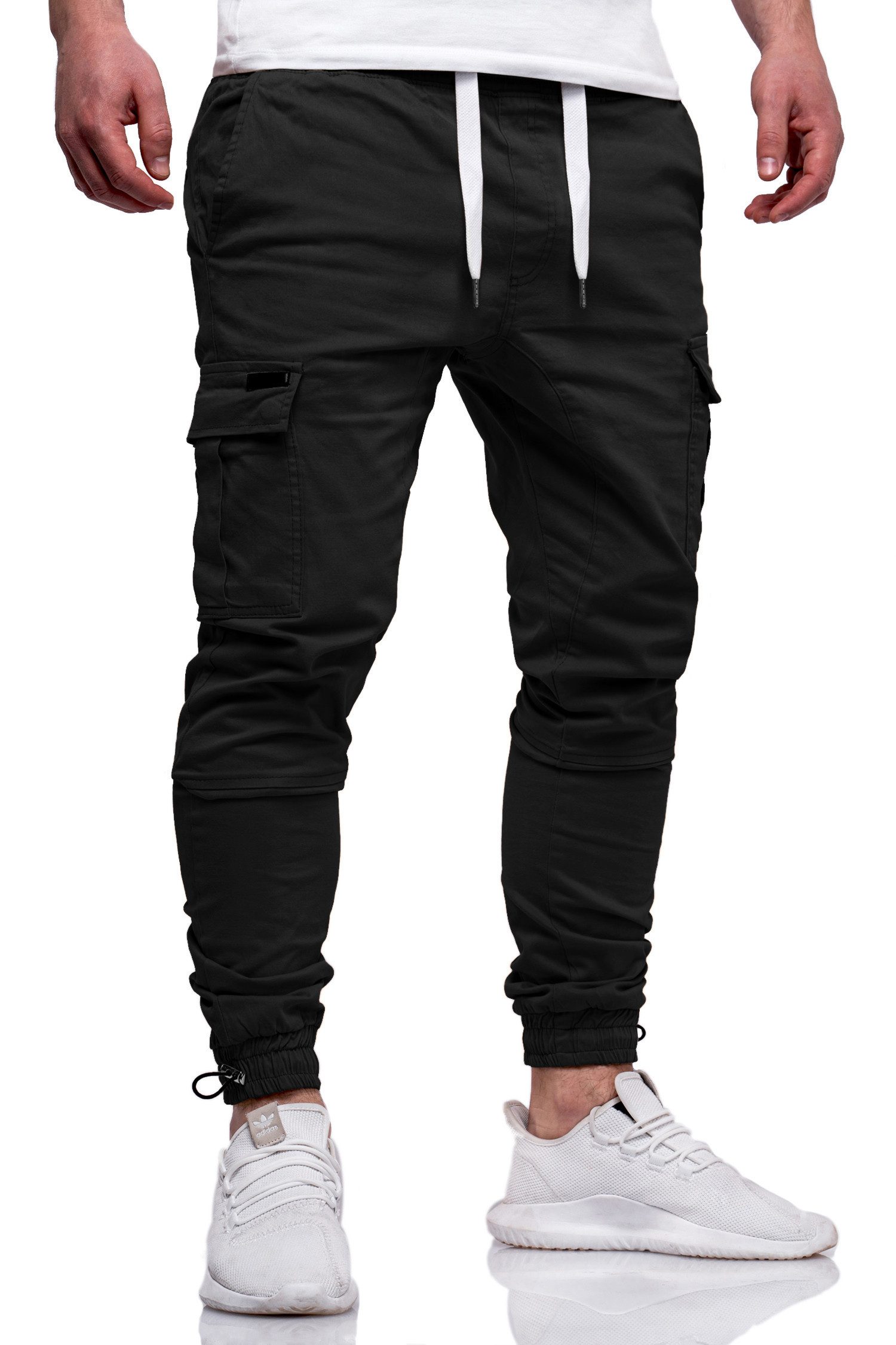DAILY COTTON Cargohose mit elastischem Bund Slim-Fit Herren Jogger-Hose Jea günstig online kaufen