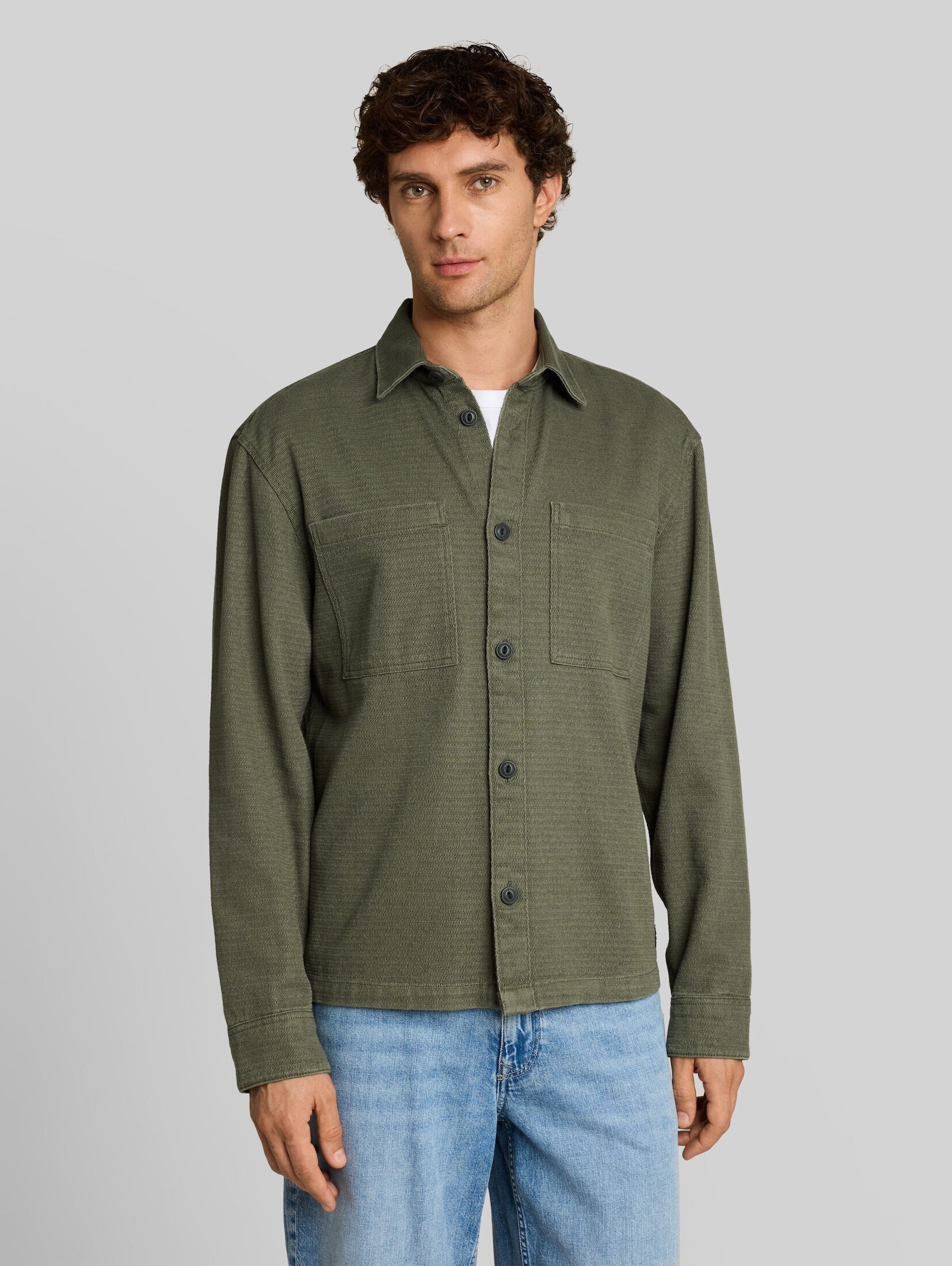 TOM TAILOR Denim Langarmhemd Blusen & Shirts Overshirt aus Baumwolle