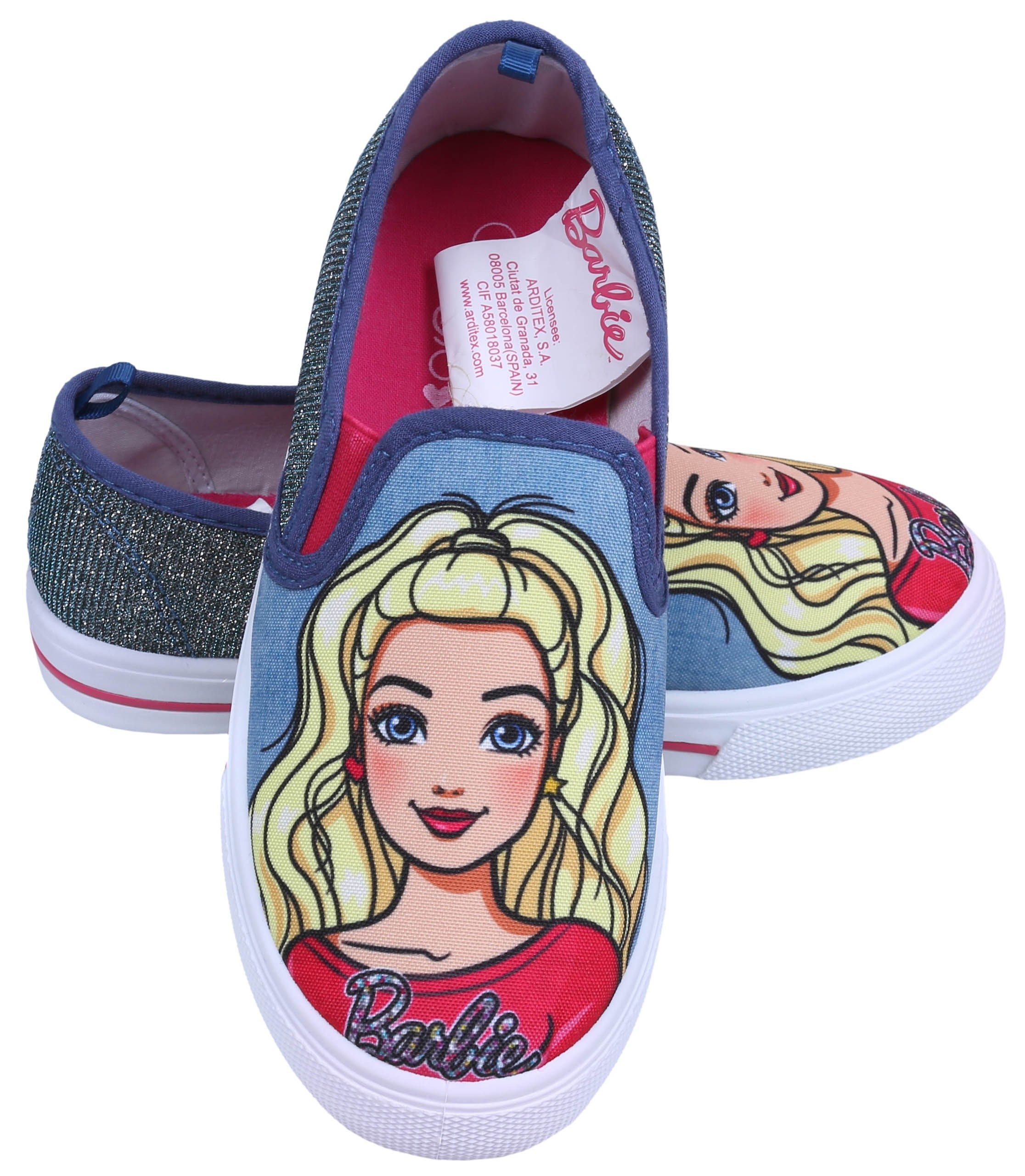 Barbie Slip-On-Turnschuhe aus Jeansstoff BARBIE mit Brokatt-Details 33 EU Babystiefel