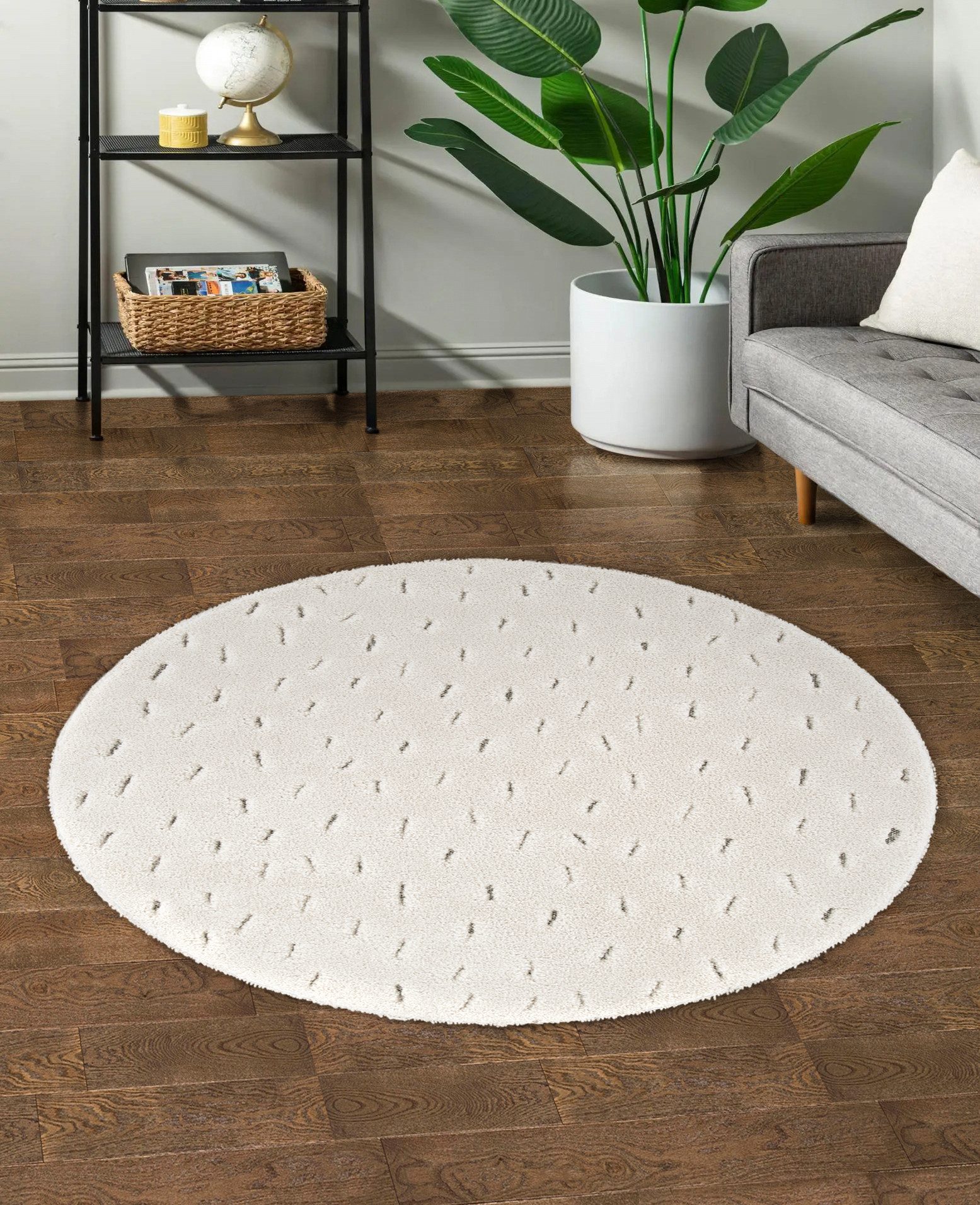 DomDeco Hochflor-Teppich Hochflorteppich Rund SÖREN, Rund günstig online kaufen