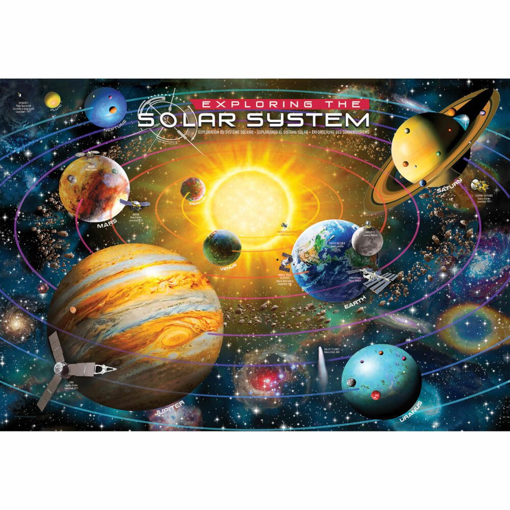 EUROGRAPHICS Puzzle Erkundung des Sonnensystems, 200 Puzzleteile