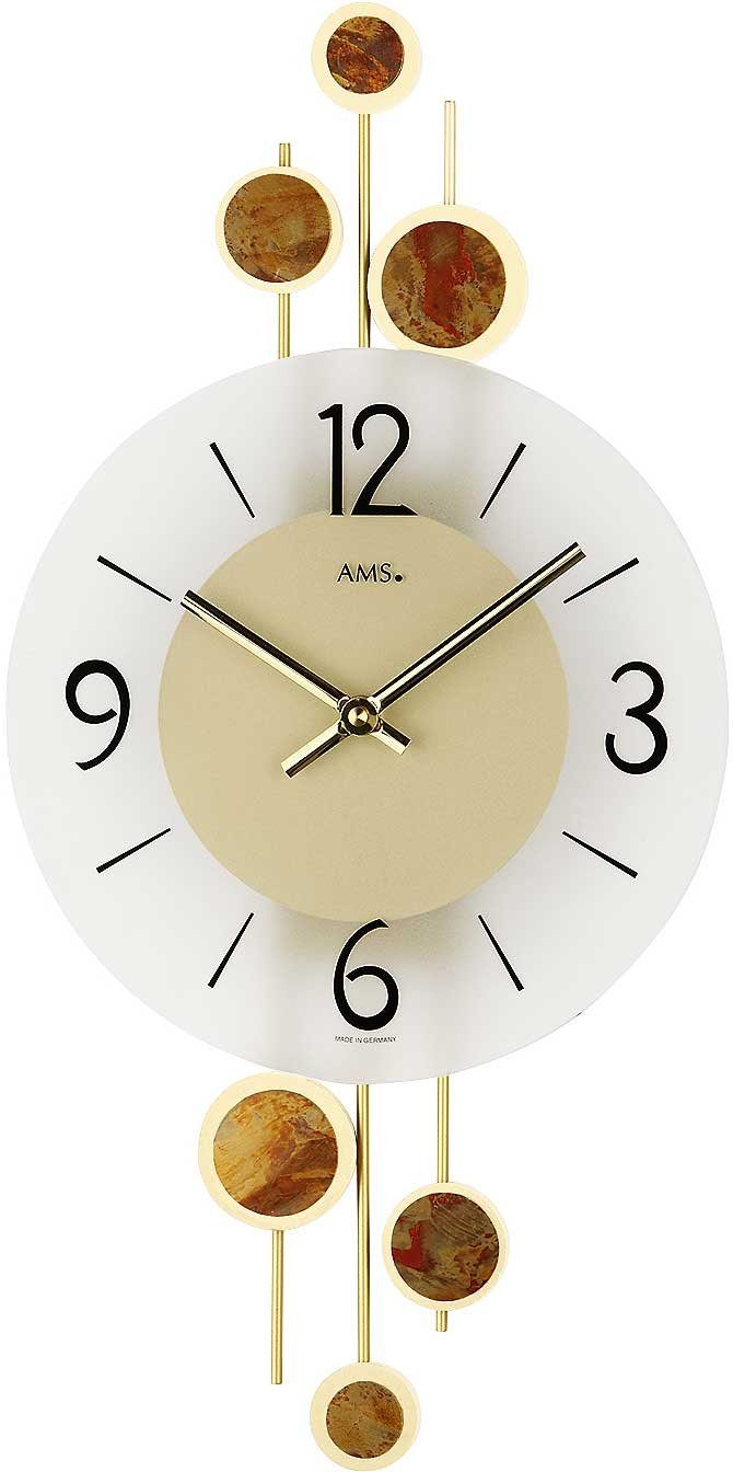 AMS Wanduhr Wanduhr modern 23 x 47 x 5 cm - AMS Modell: 9389 günstig online kaufen