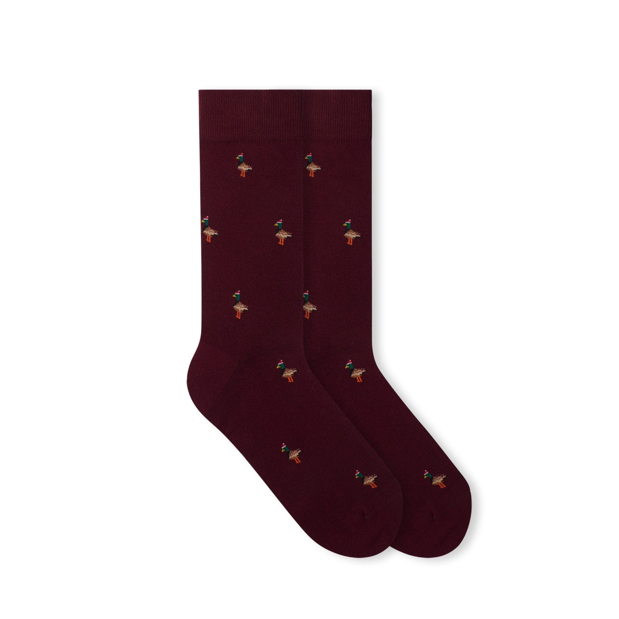 von Jungfeld Шкарпетки Motivsocken Weihnachten - Premium Geschenk lange Шкарпетки Weihnachtssocken aus Bio-Baumwolle für Damen & Herren