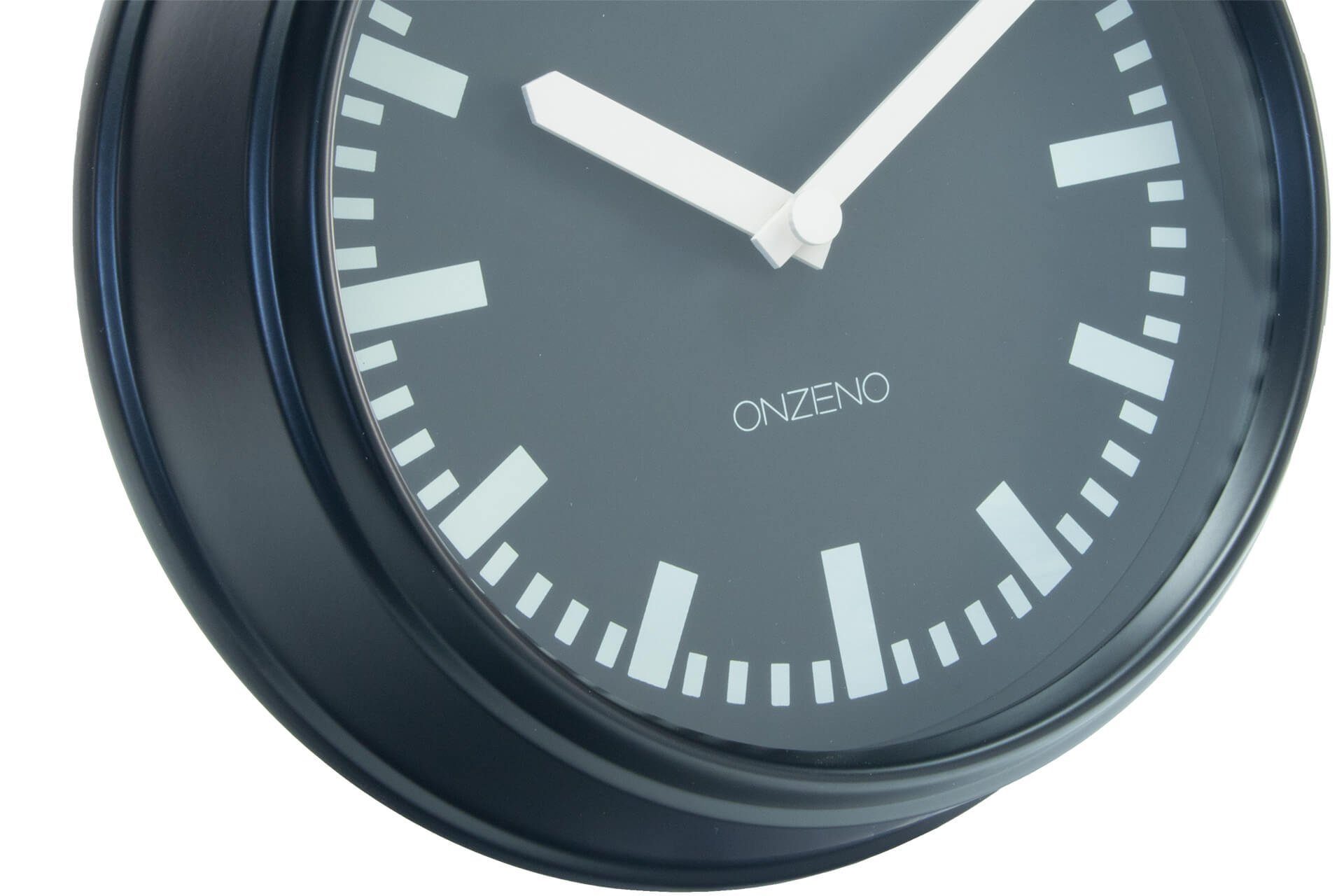 cm PIONEERING. (handgefertigte THE ONZENO 24x24x4.5 Wanduhr Design-Uhr)