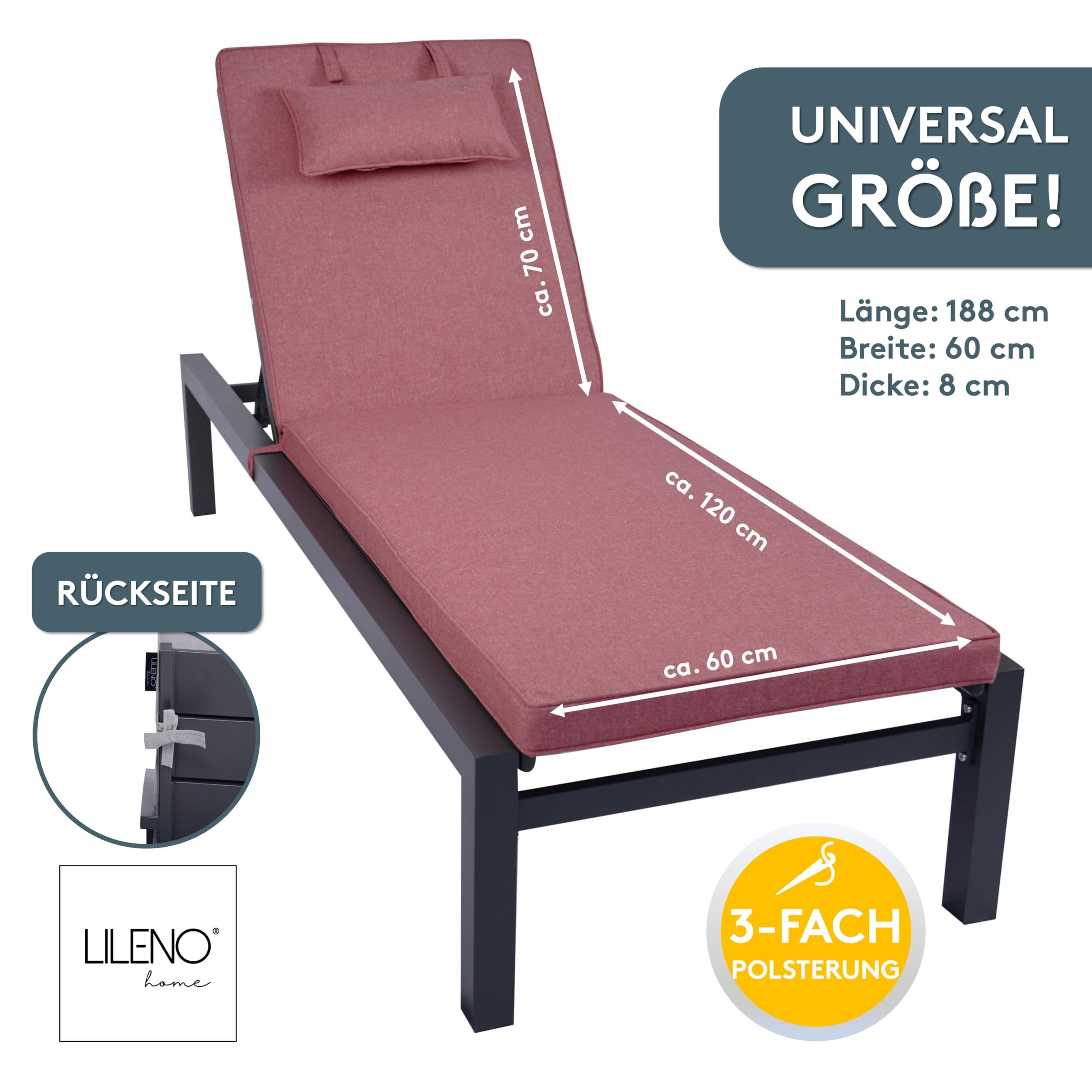LILENO HOME Liegenauflage mit Kopfkissen perfekt günstig online kaufen