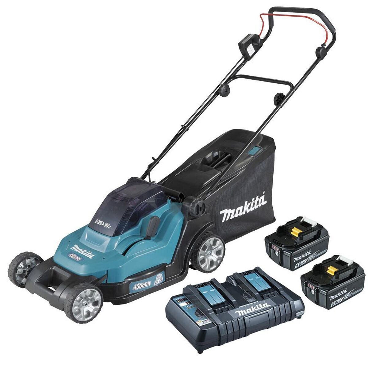 Makita Akkurasenmäher DLM432PT2, 43 cm Schnittbreite, günstig online kaufen