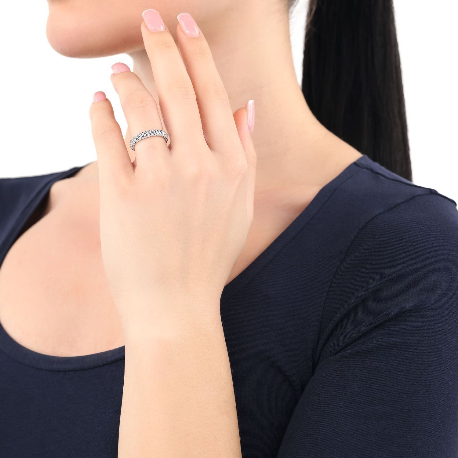 Amor Silberring Amor Ring für Damen, 925 Sterling Silber (Ring, 1-tlg)