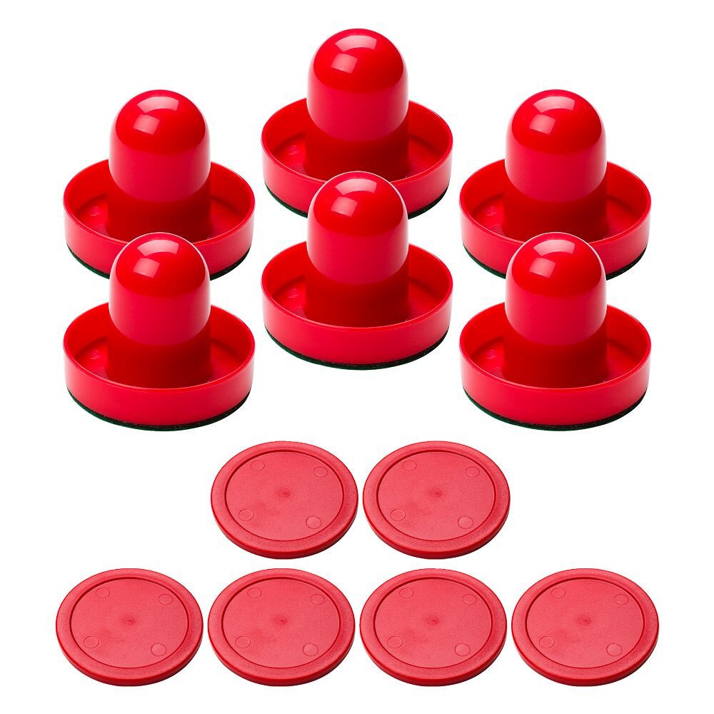 Sportime Air-Hockeytisch Airhockey Zubehör-Set Standard, Sofort spielbereit: Set aus Spielpucks und Spielgriffen