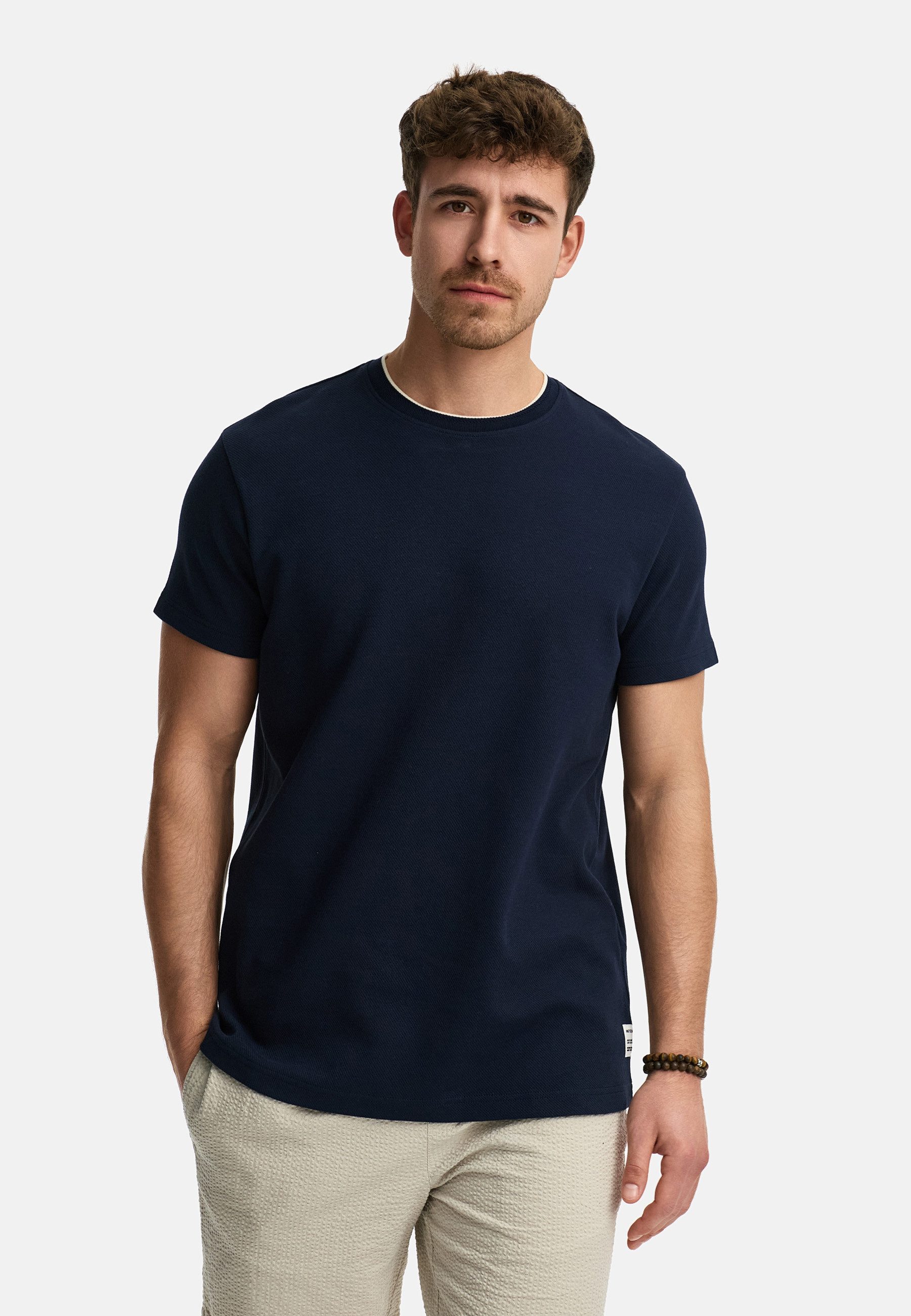 Indicode T-Shirt INSandt mit strukturierter Oberfläche günstig online kaufen