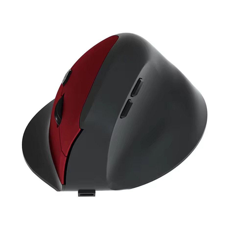 Montegoni Ergonomische Bluetooth Vertikale Maus 1600 DPI Tri-Mode Mäuse (Bluetooth, 1-2h Ladezeit, 6 Tasten, Kabellos, Plug'n'Play, 1600dpi)