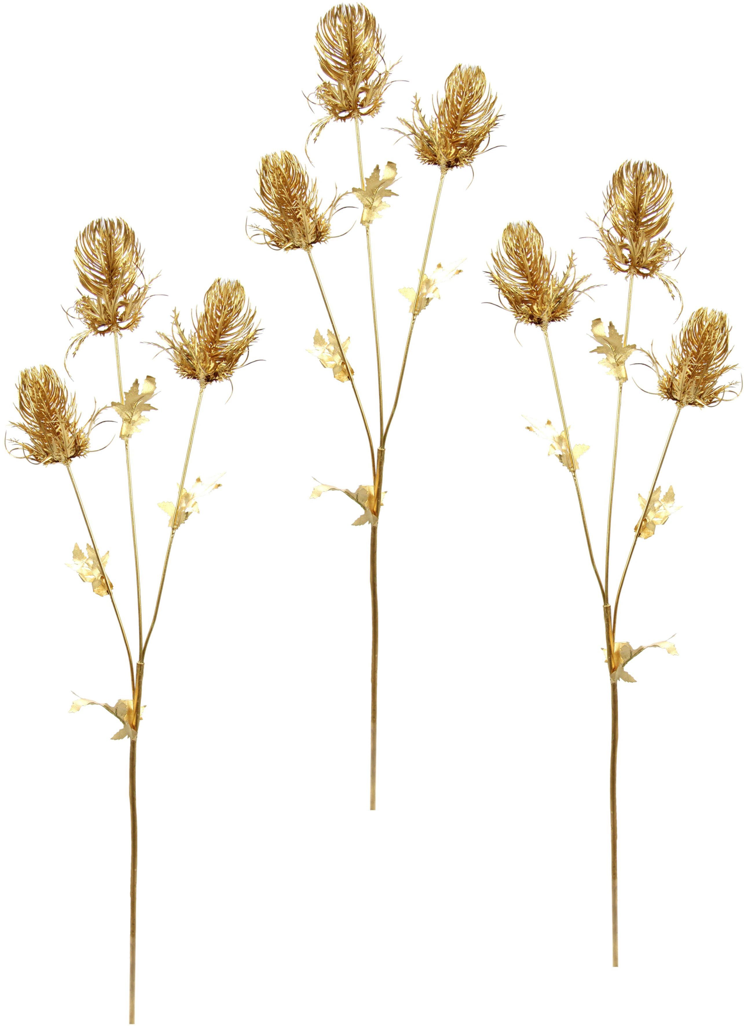 Berühmte Marken Kunstblume Banksia, I.GE.A., 3er Set cm, 87 Kunstzweig, Höhe
