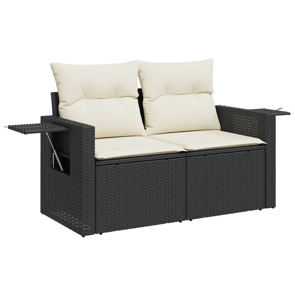 vidaXL Loungesofa Gartensofa mit Kissen 2-Sitzer günstig online kaufen